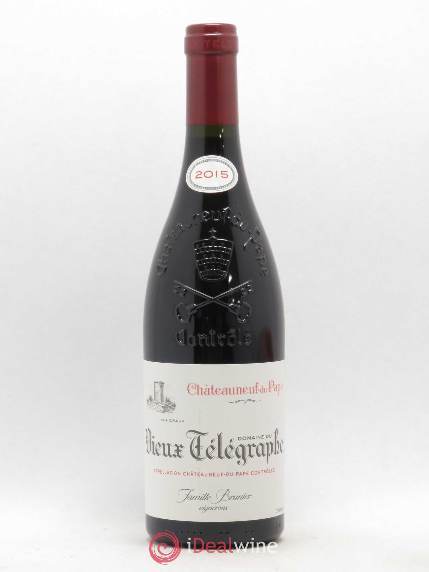 Châteauneuf-du-Pape Vieux Télégraphe (Domaine du) Vignobles Brunier 2015 - Lot de 1 bouteille - 0