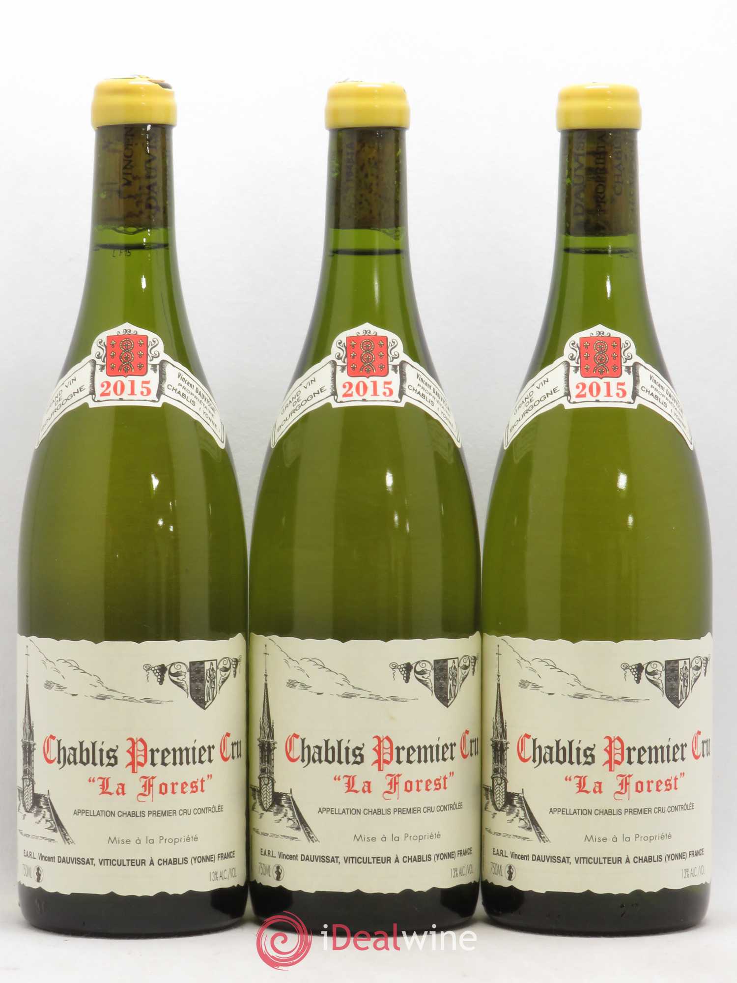 Chablis 1er Cru La Forest Vincent Dauvissat (Domaine) 2015 - Lot de 3 bouteilles - 0