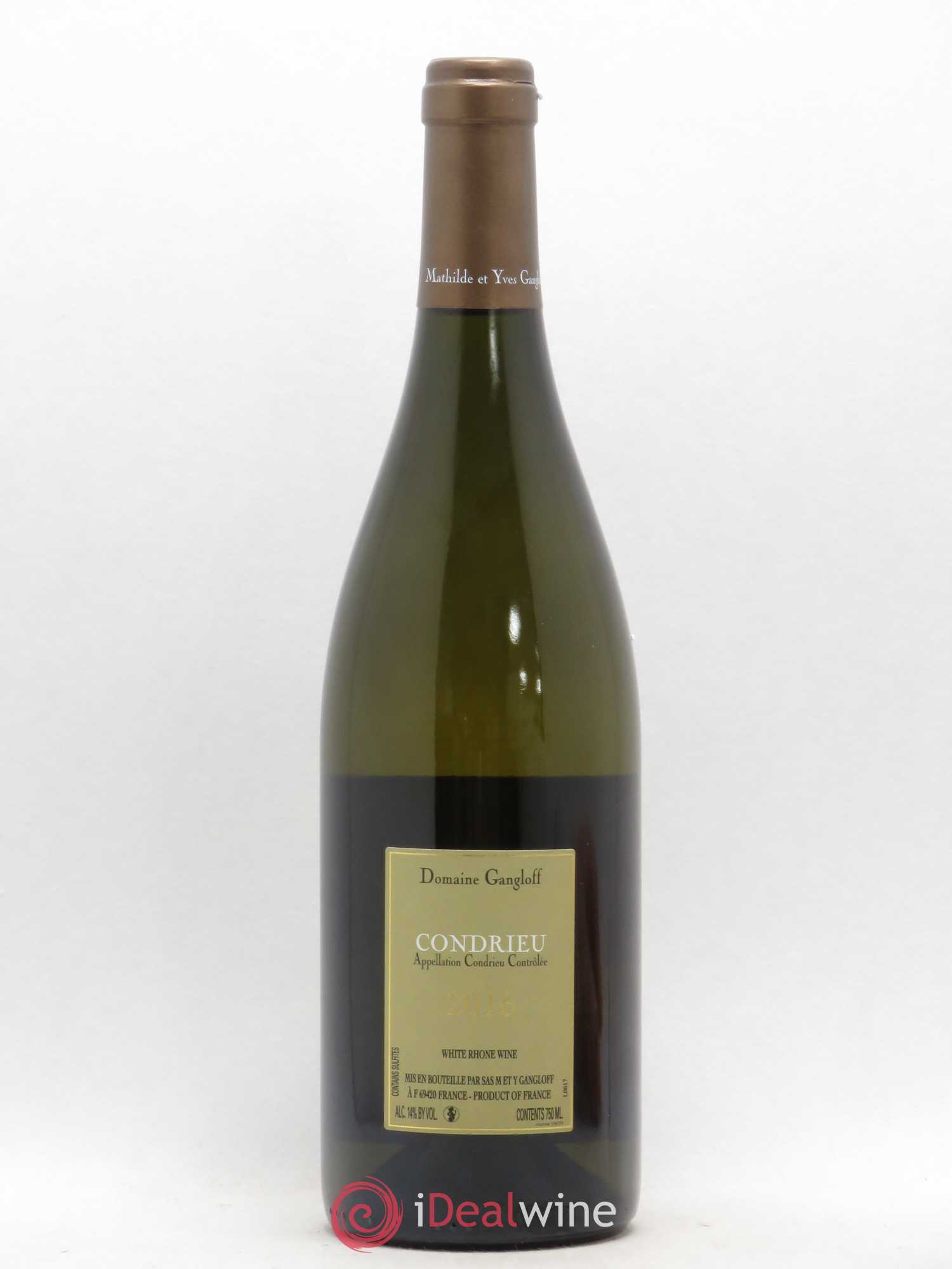 Condrieu Domaine Gangloff (Domaine) 2016 - Lot de 1 bouteille - 1