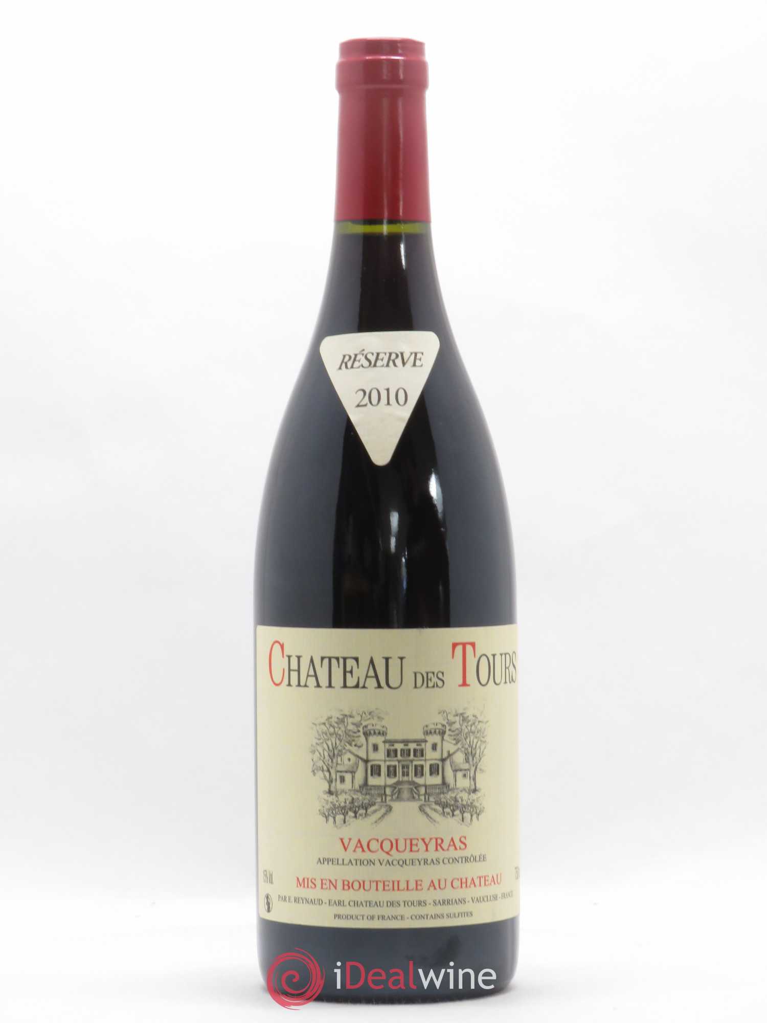 Vacqueyras Château des Tours Emmanuel Reynaud 2010 - Lot de 1 bouteille - 0