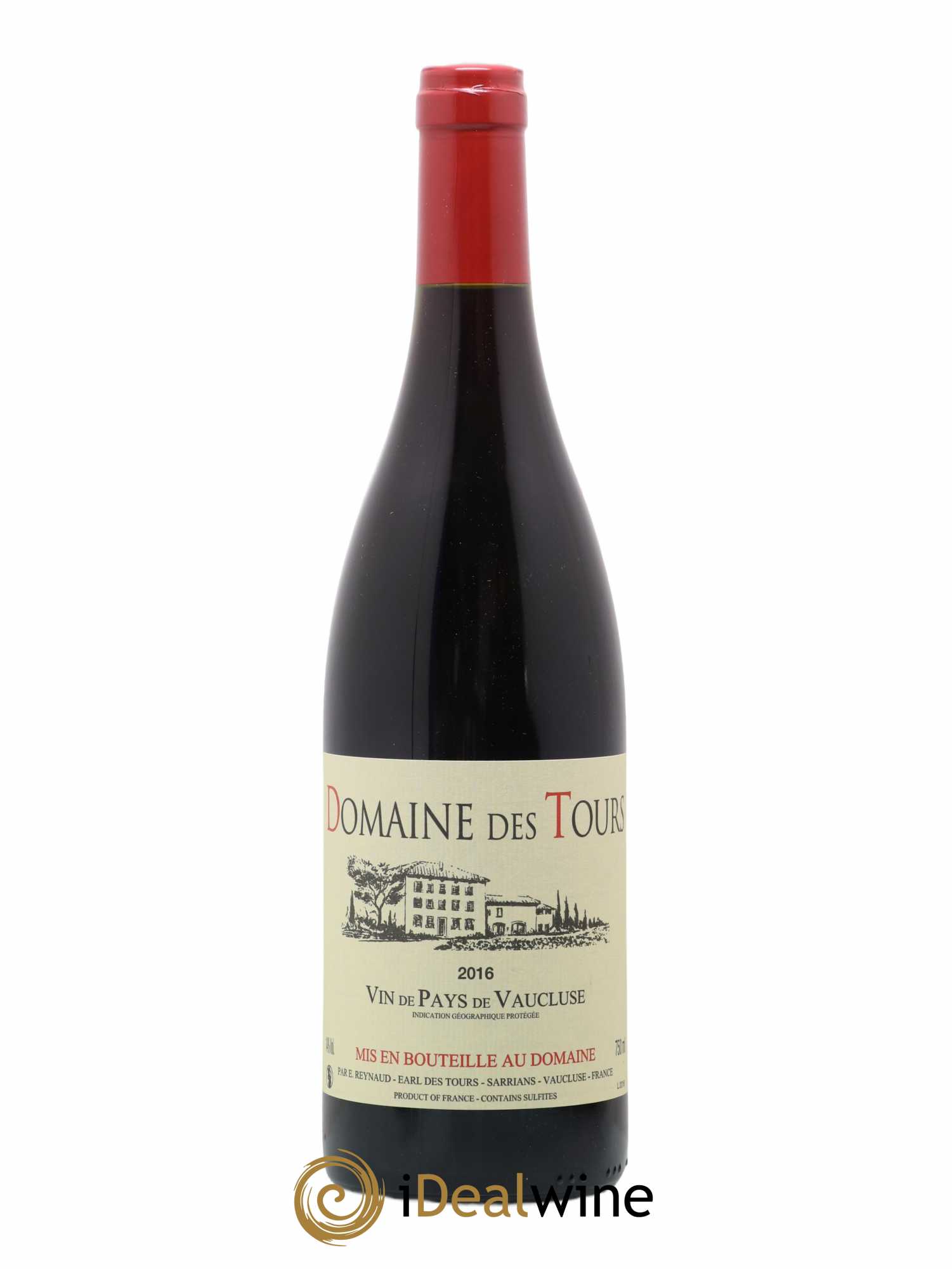 Vaucluse (Vin de Pays de Vaucluse) Domaine des Tours Emmanuel Reynaud 2016 - Lot de 1 bouteille - 0