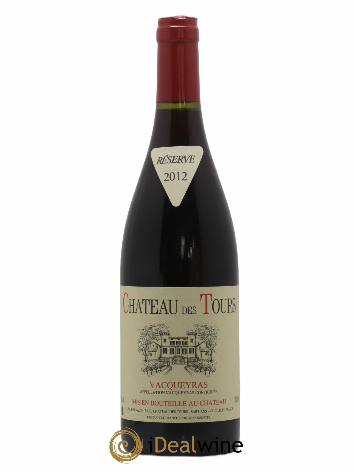 Vacqueyras Château des Tours Emmanuel Reynaud 2012 - Lot de 1 bouteille - 0