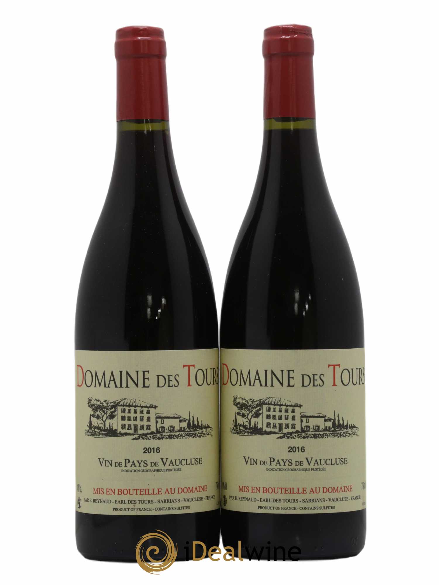 Vaucluse (Vin de Pays de Vaucluse) Domaine des Tours Emmanuel Reynaud 2016 - Lotto di 2 bottiglie - 0