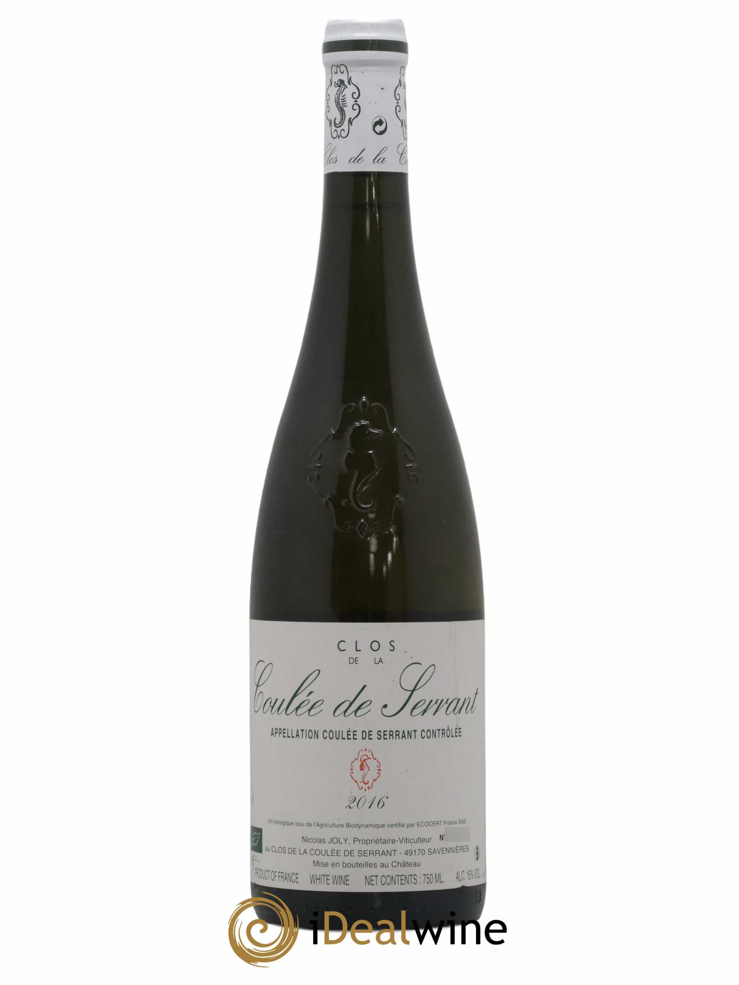 Savennières Clos de la Coulée de Serrant Vignobles de la Coulée de Serrant - Nicolas Joly 2016 - Lot de 1 bouteille - 0
