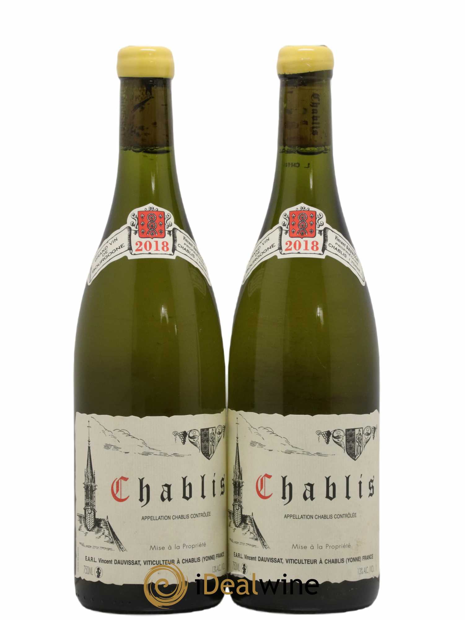 Chablis Vincent Dauvissat (Domaine) 2018 - Lot de 2 bouteilles - 0