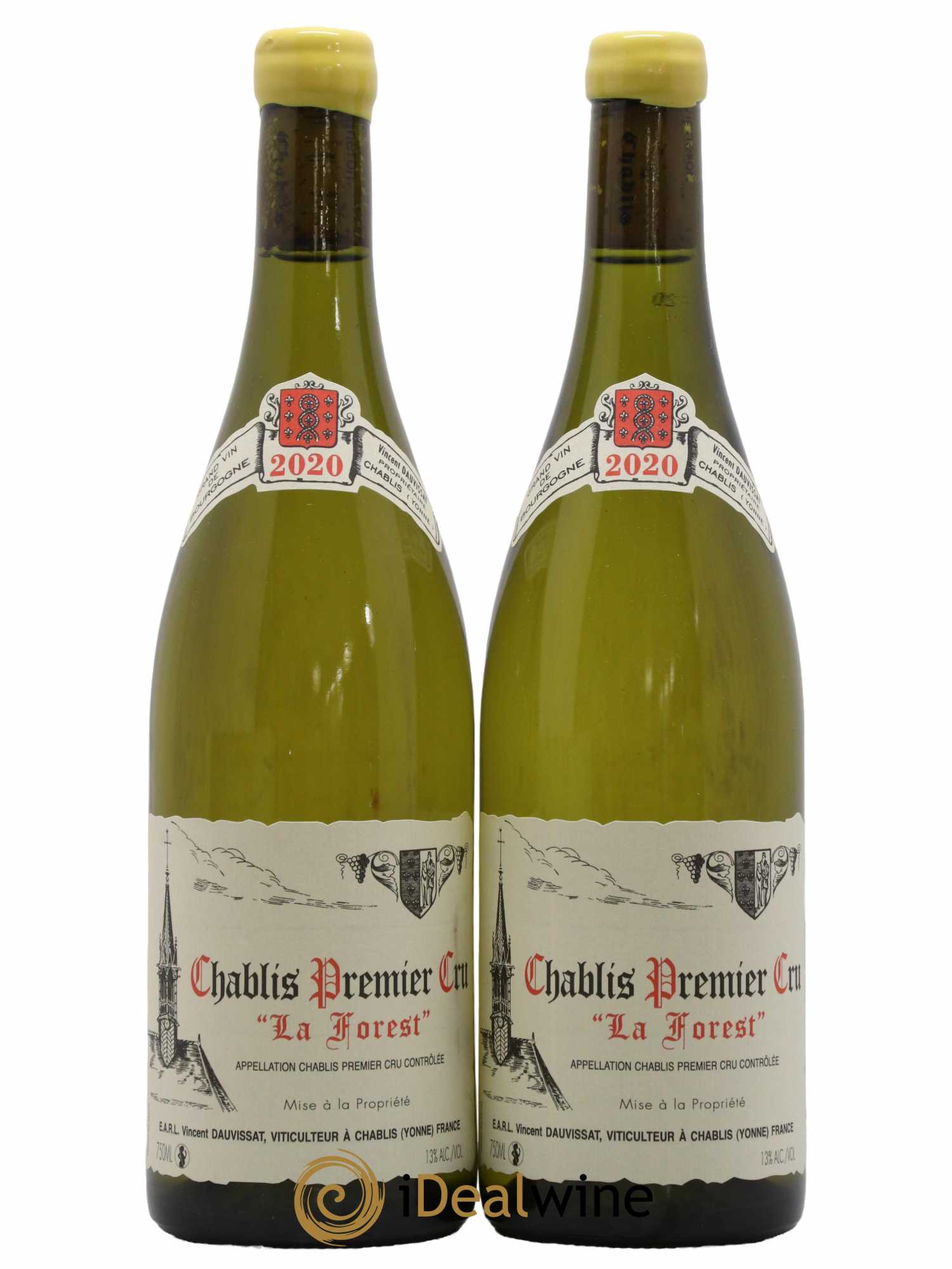 Chablis 1er Cru La Forest Vincent Dauvissat (Domaine) 2020 - Lot de 2 bouteilles - 0