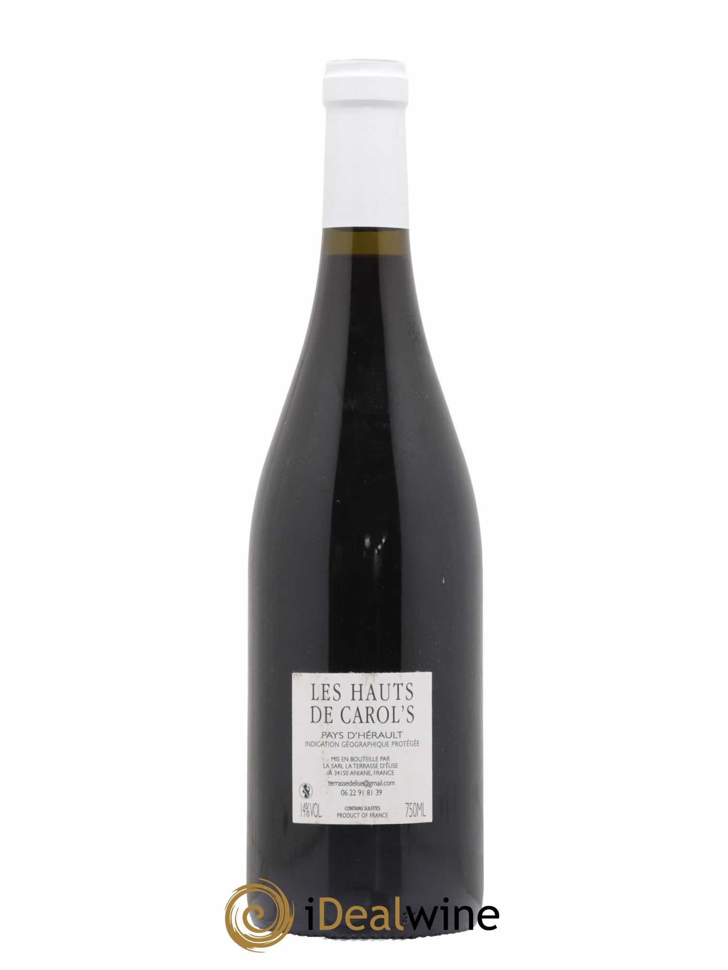 Pays d'Hérault Les Hauts de Carol's Terrasse d'Elise (Domaine de la) 2019 - Lot de 1 bouteille - 1