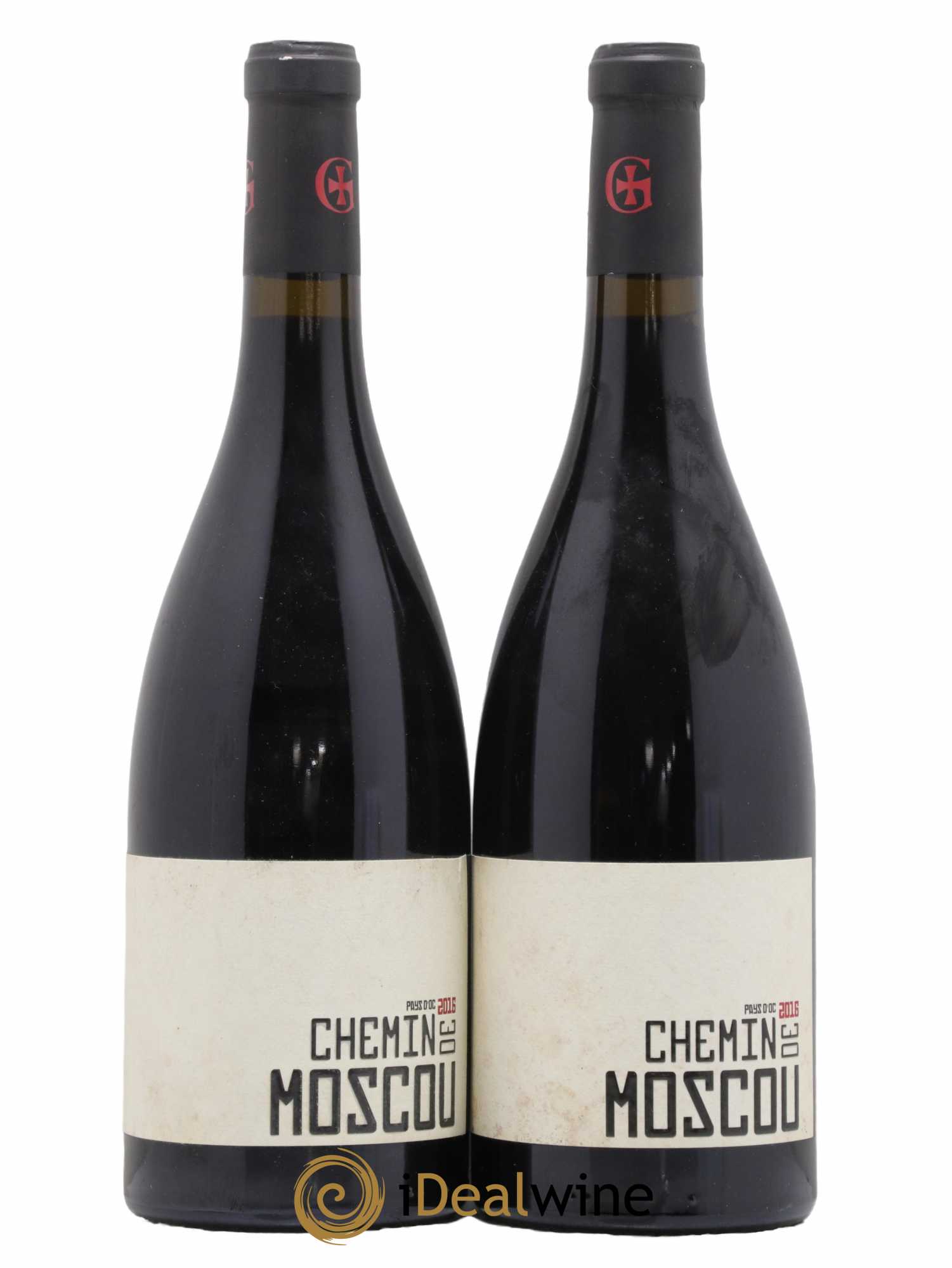IGP Pays d'Oc (Vin de Pays d'Oc) Chemin de Moscou Domaine Gayda 2016 - Lot of 2 bottles - 0