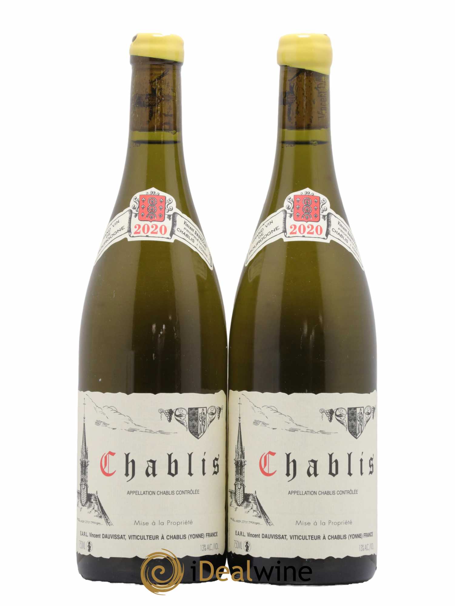 Chablis Vincent Dauvissat (Domaine) 2020 - Lot de 2 bouteilles - 0