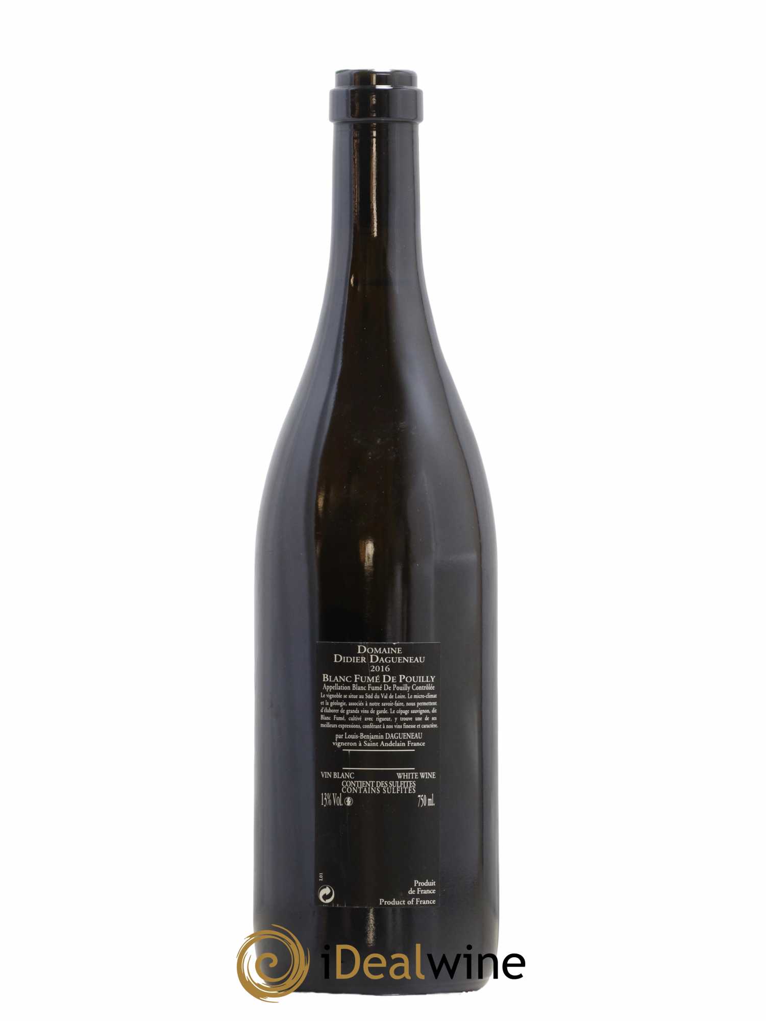 Vin de France (anciennement Pouilly-Fumé) Silex Dagueneau (Domaine Didier - Louis-Benjamin) 2016 - Lot de 1 bouteille - 1