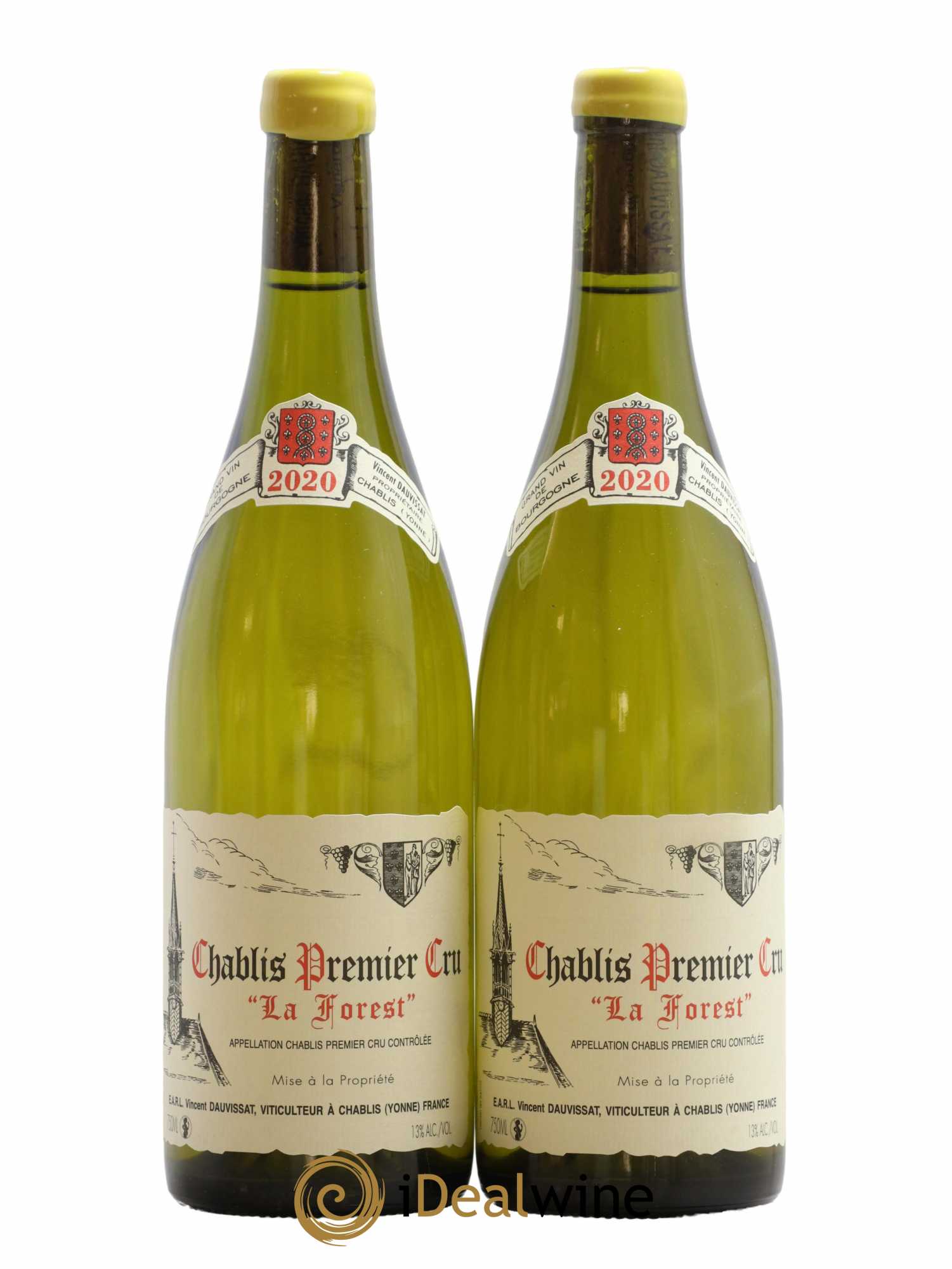 Chablis 1er Cru La Forest Vincent Dauvissat (Domaine) 2020 - Lot de 2 bouteilles - 0