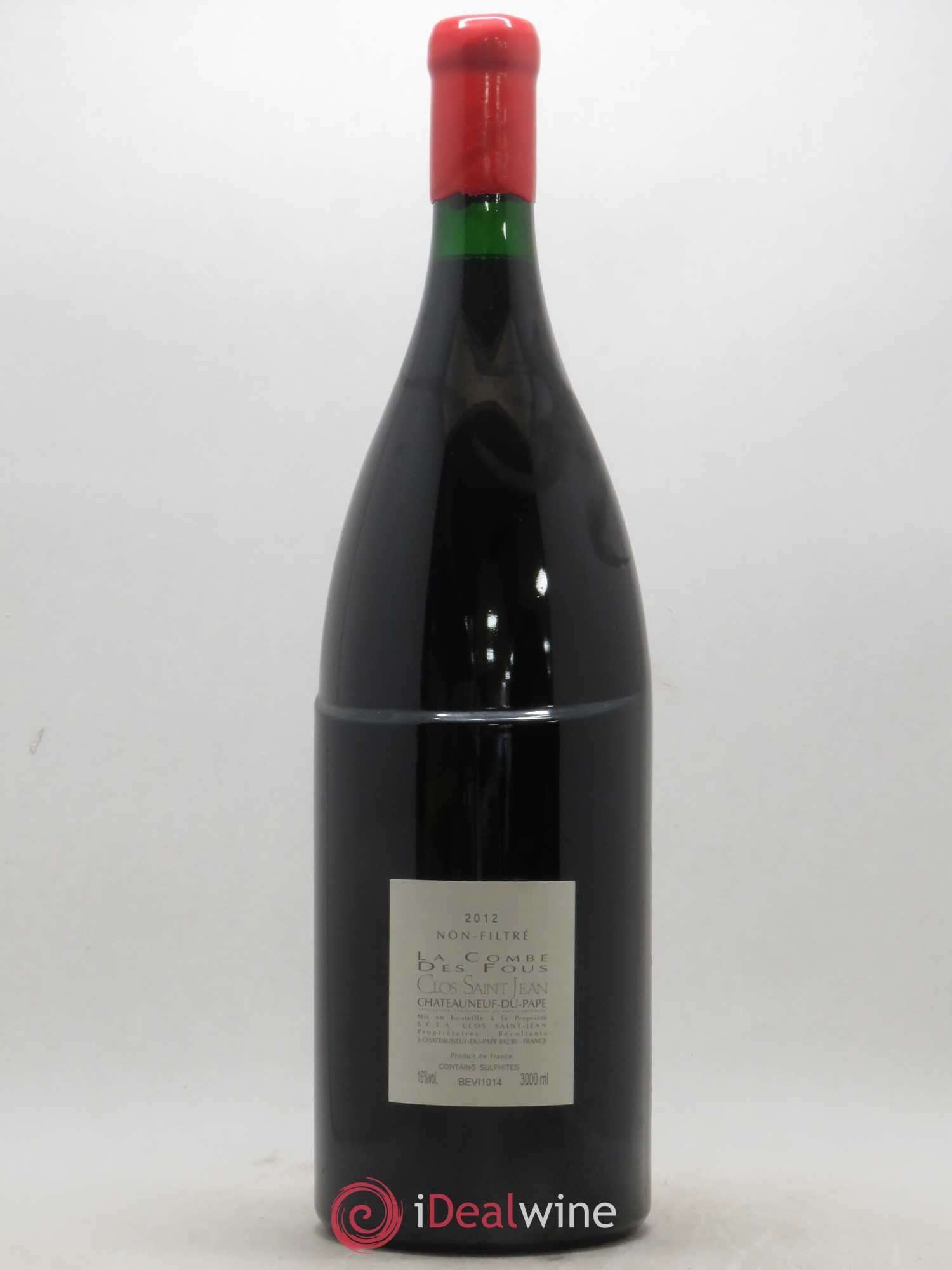 Châteauneuf-du-Pape Clos Saint-Jean La Combe des Fous Pascal et Vincent Maurel 2012 - Lot de 1 double magnum - 1
