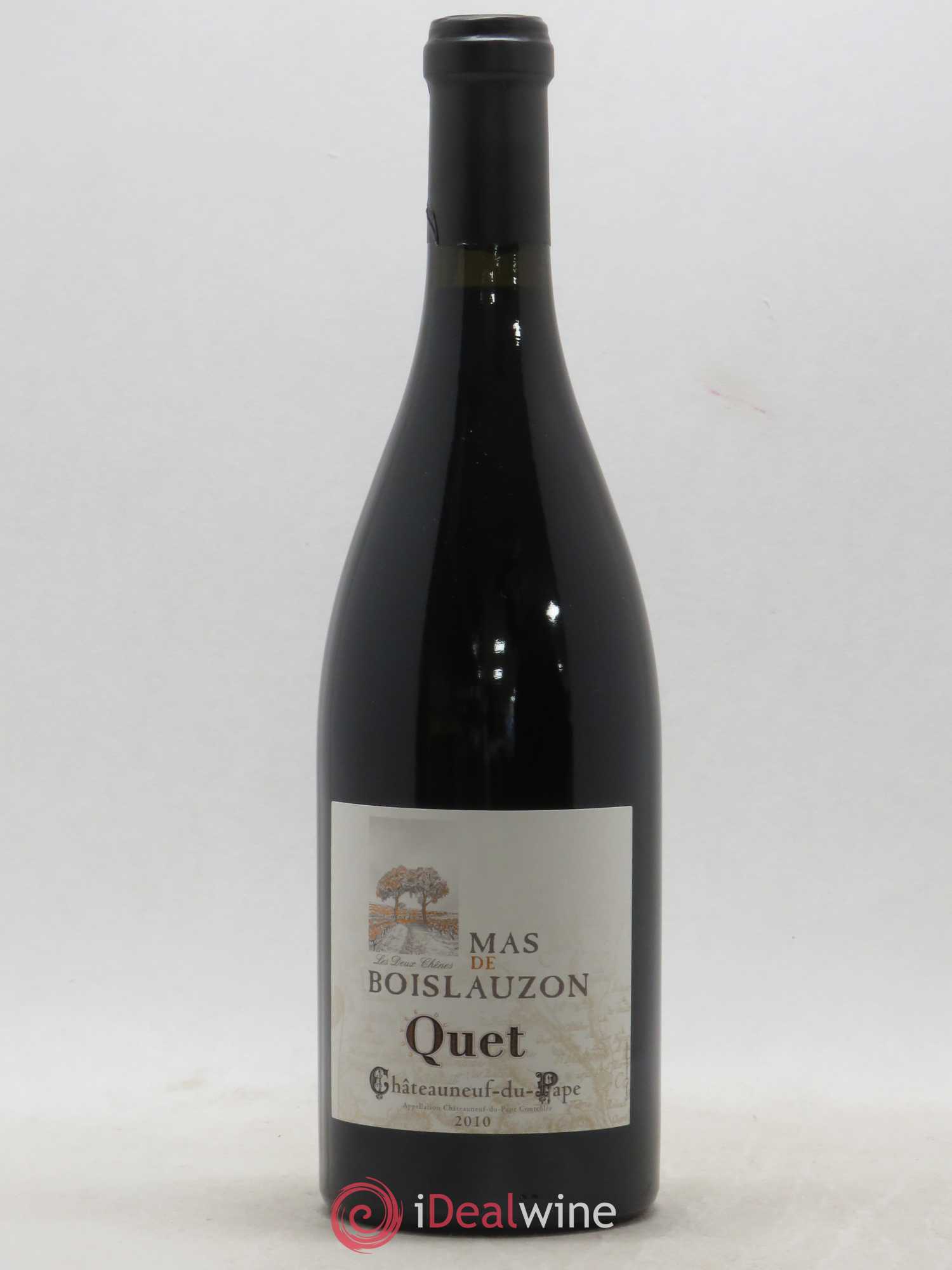 Châteauneuf-du-Pape Mas de Boislauzon Cuvée du Quet Christine et Daniel Chaussy 2010 - Lot de 1 bouteille - 0