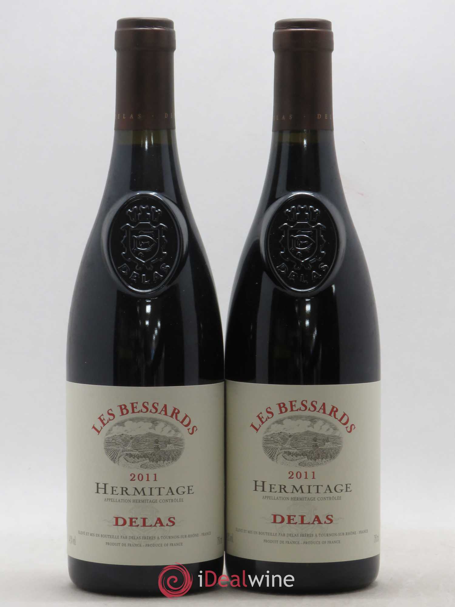 Hermitage Les Bessards Delas Frères 2011 - Lot de 2 bouteilles - 0