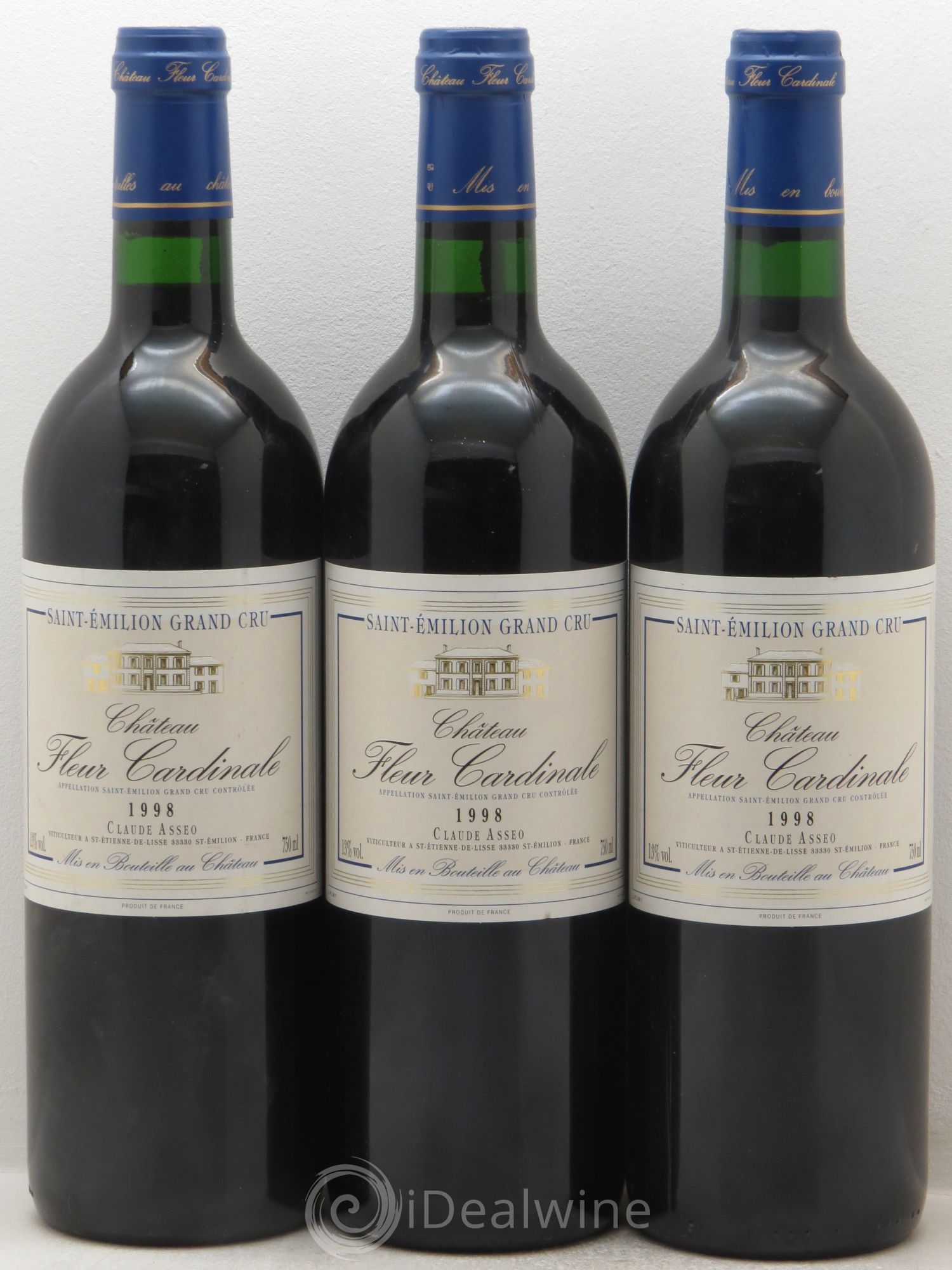 Château Fleur Cardinale Grand Cru Classé 1998 - Lot de 3 bouteilles - 0