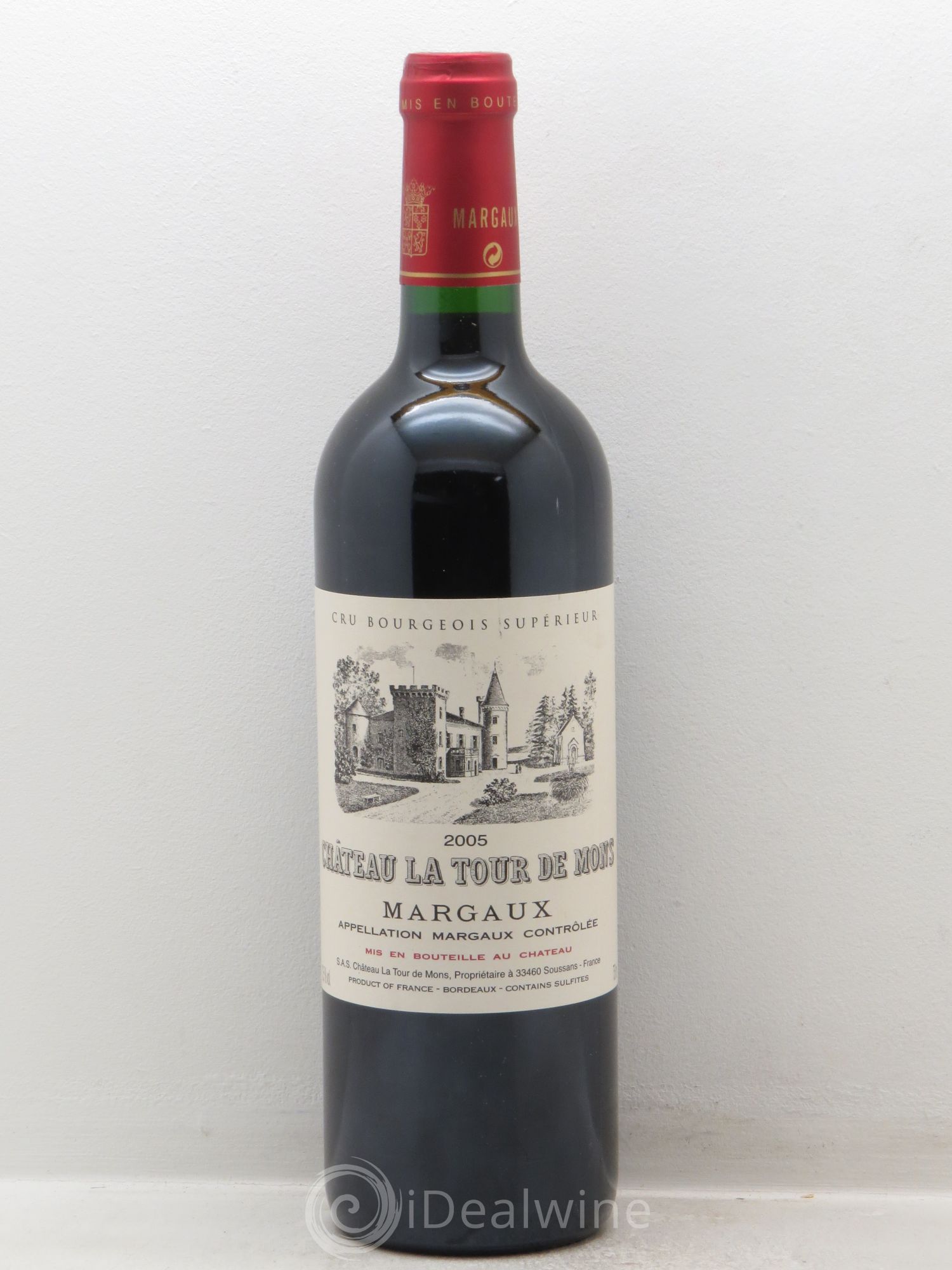 Château la Tour de Mons Cru Bourgeois 2005 - Lot de 1 bouteille - 0