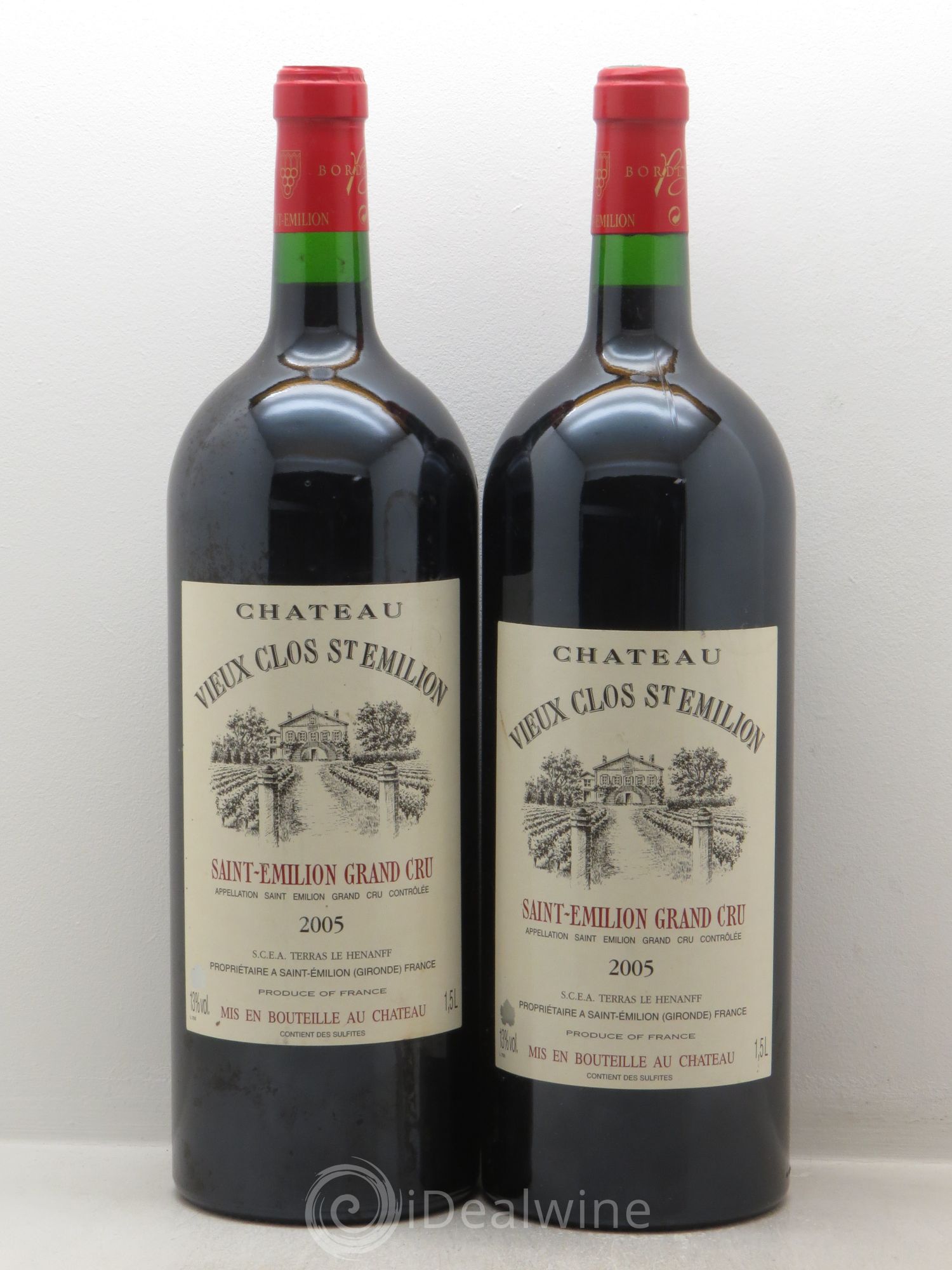 Saint-Émilion Château Vieux Clos 2005 - Posten von 2 Magnum - 0
