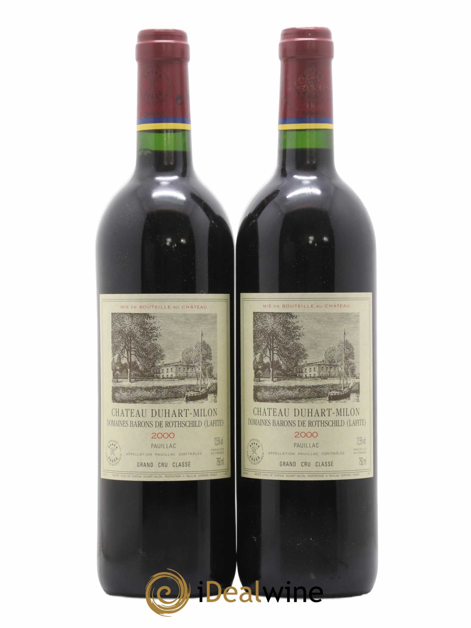 Château Duhart-Milon 4ème Grand Cru Classé 2000 - Lot de 2 bouteilles - 0