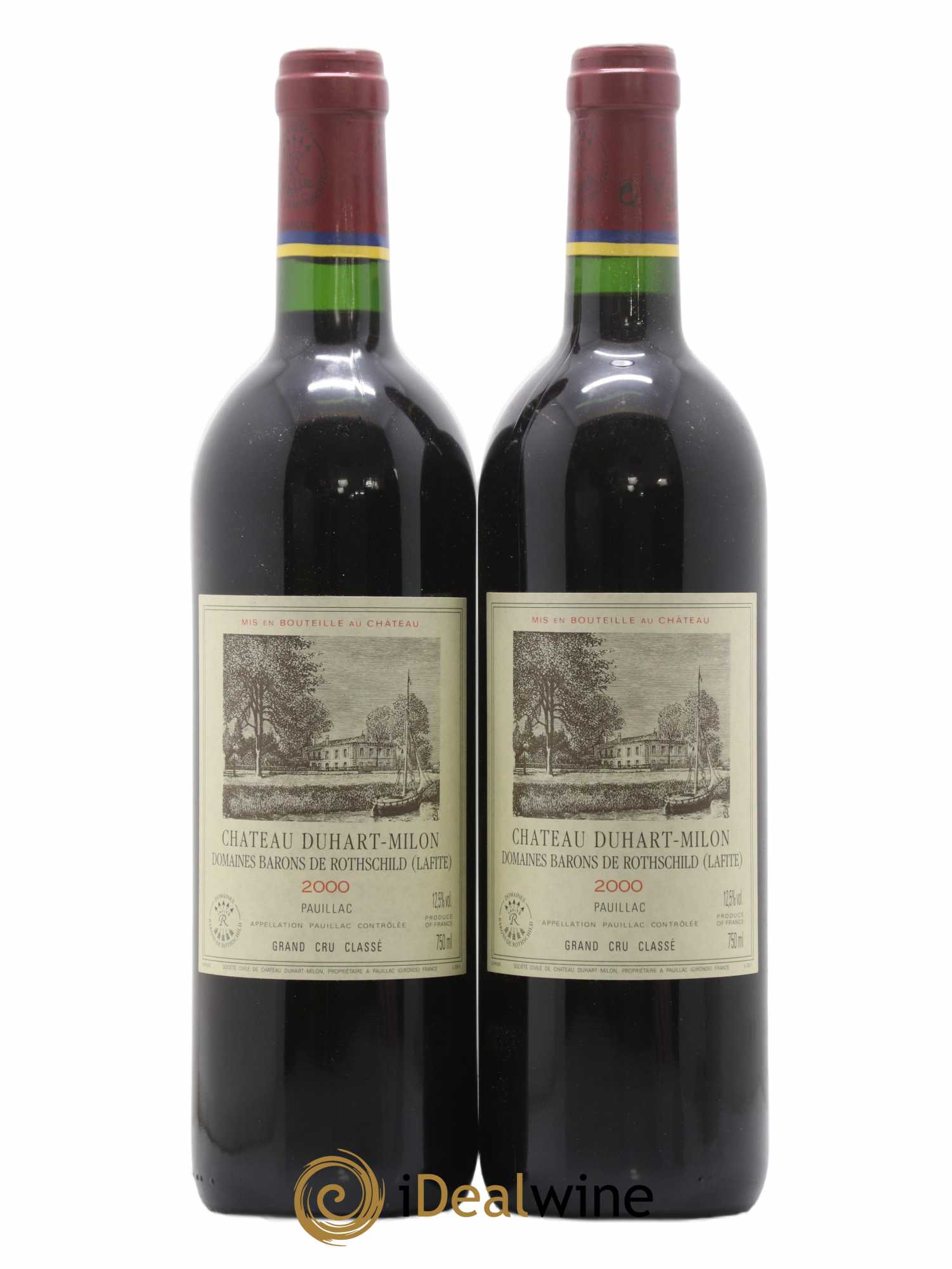 Château Duhart-Milon 4ème Grand Cru Classé 2000 - Lot de 2 bouteilles - 0