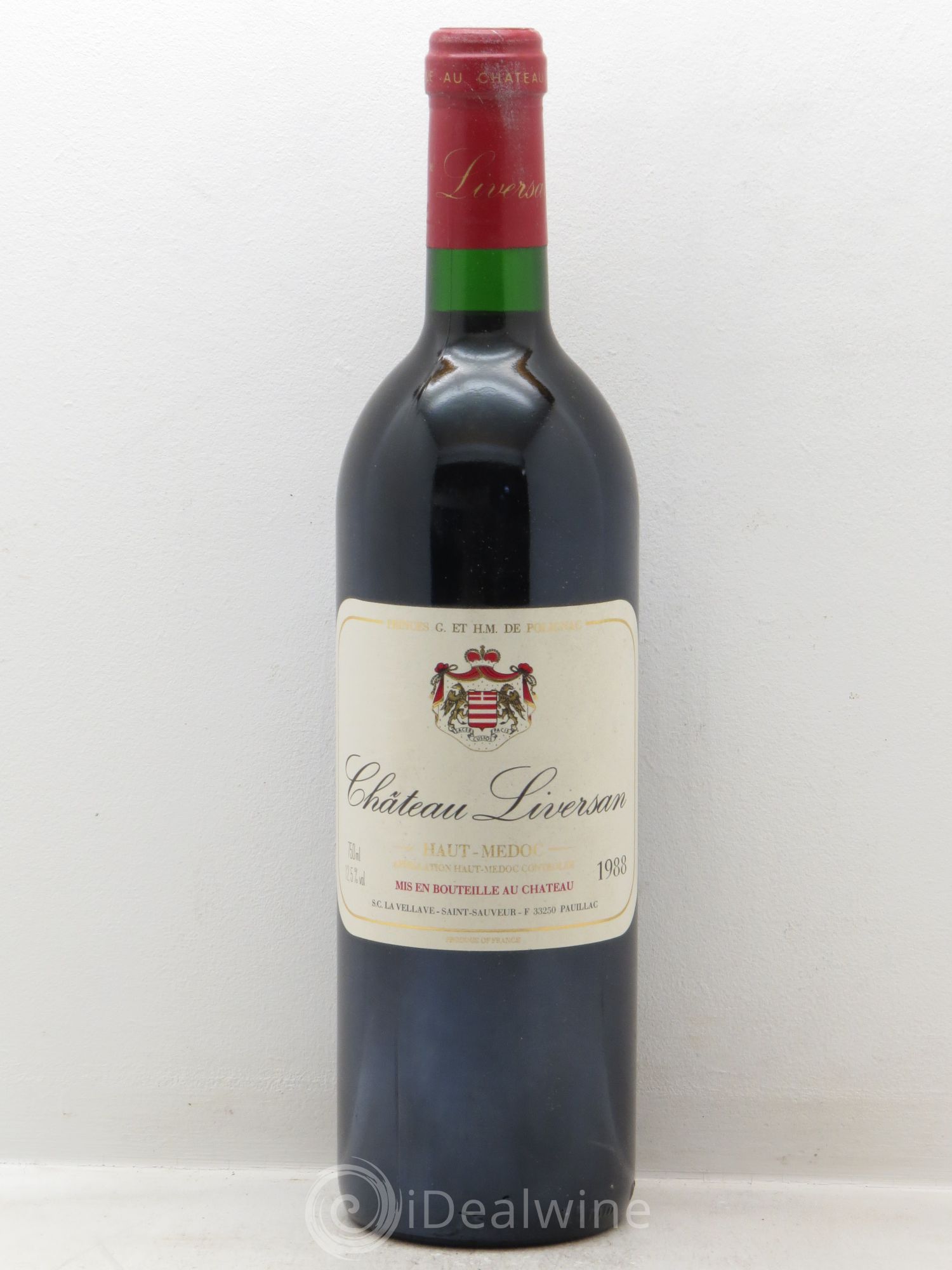 Château Liversan Cru Bourgeois 1988 - Lot de 1 bouteille - 0