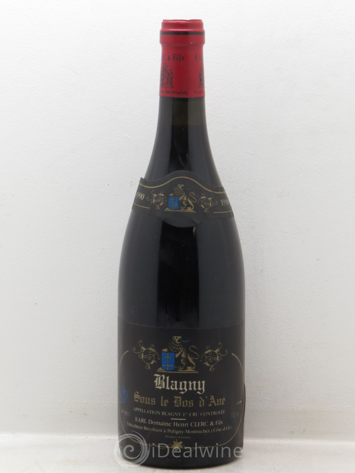Blagny 1er Cru "sous le dos d'Ane" Domaine Henri Clerc 1990 - Posten von 1 Flasche - 0