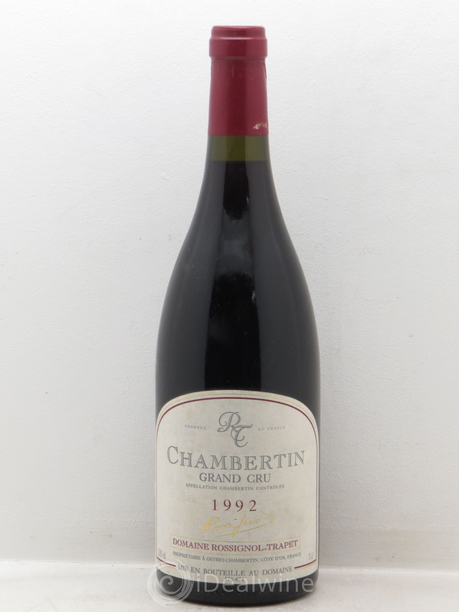 Chambertin Grand Cru Rossignol-Trapet (Domaine) 1992 - Lot de 1 bouteille - 0