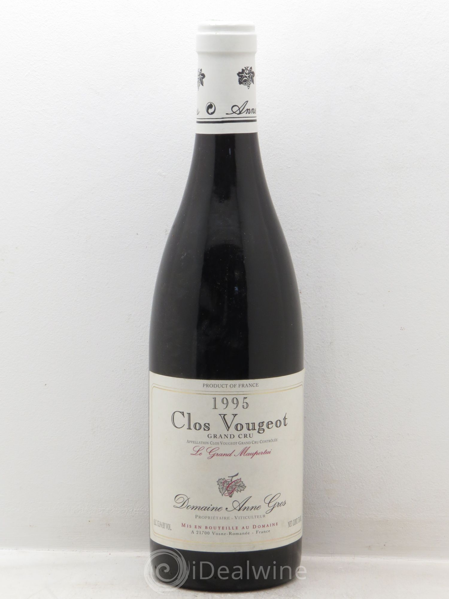 Clos de Vougeot Grand Cru Le Grand Maupertui Anne Gros 1995 - Lot de 1 bouteille - 0