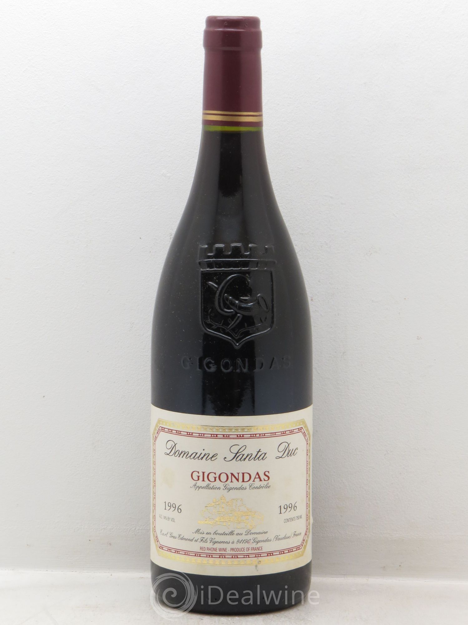 Gigondas 1996 - Lot de 1 bouteille - 0