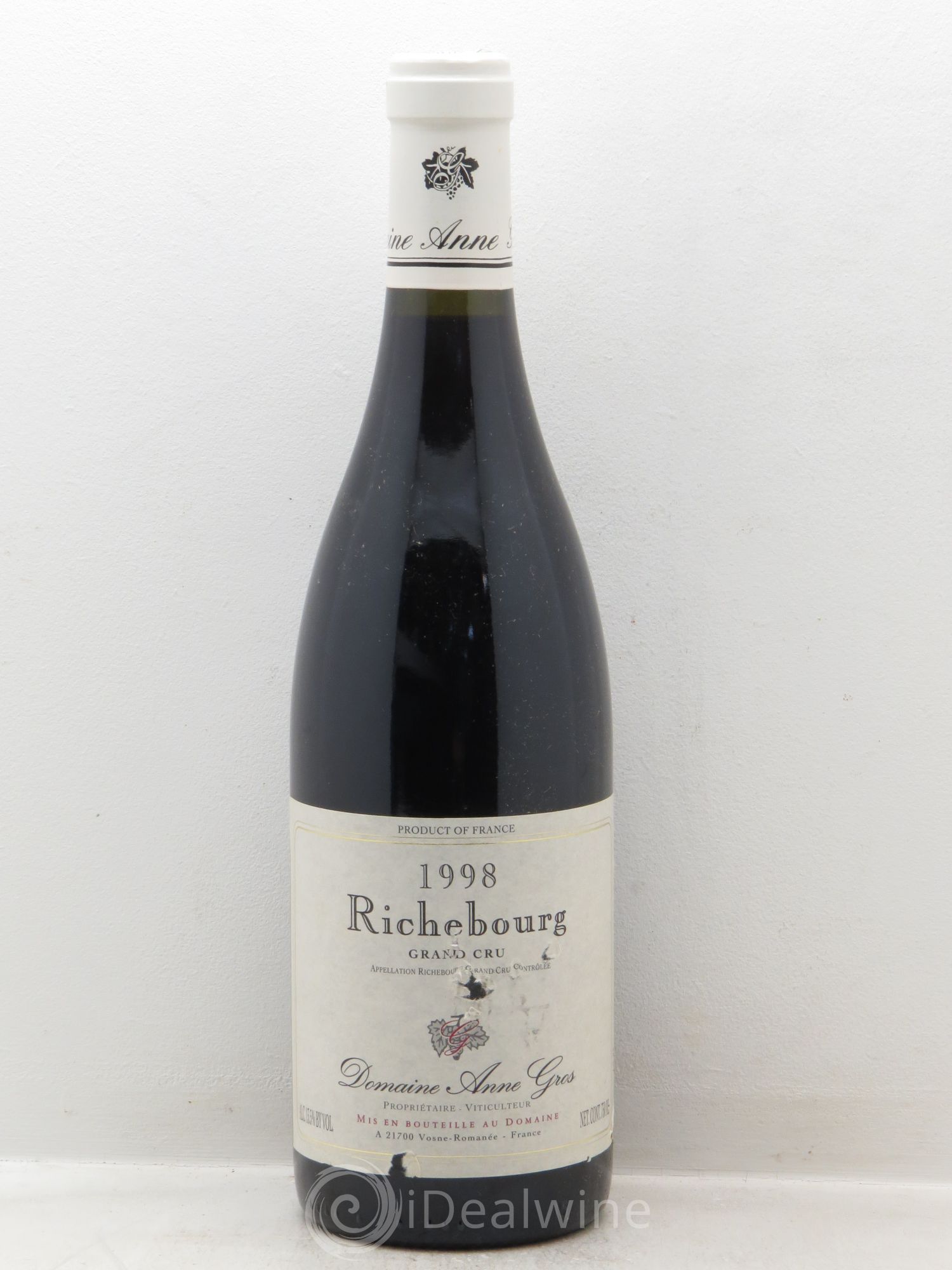 Richebourg Grand Cru Anne Gros 1998 - Lot de 1 bouteille - 0