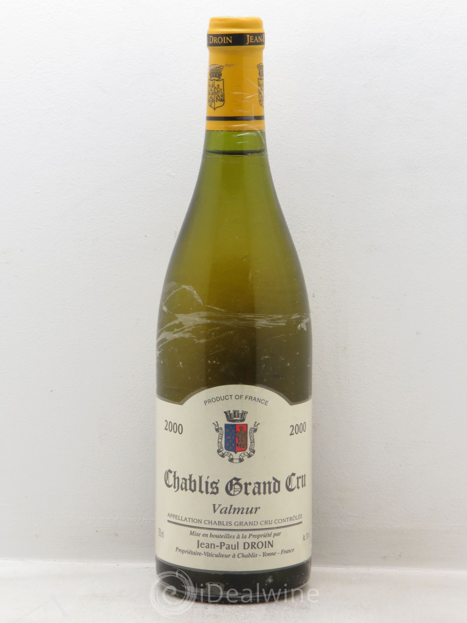 Chablis Grand Cru Valmur Jean-Paul & Benoît Droin (Domaine) 2000 - Lot de 1 bouteille - 0