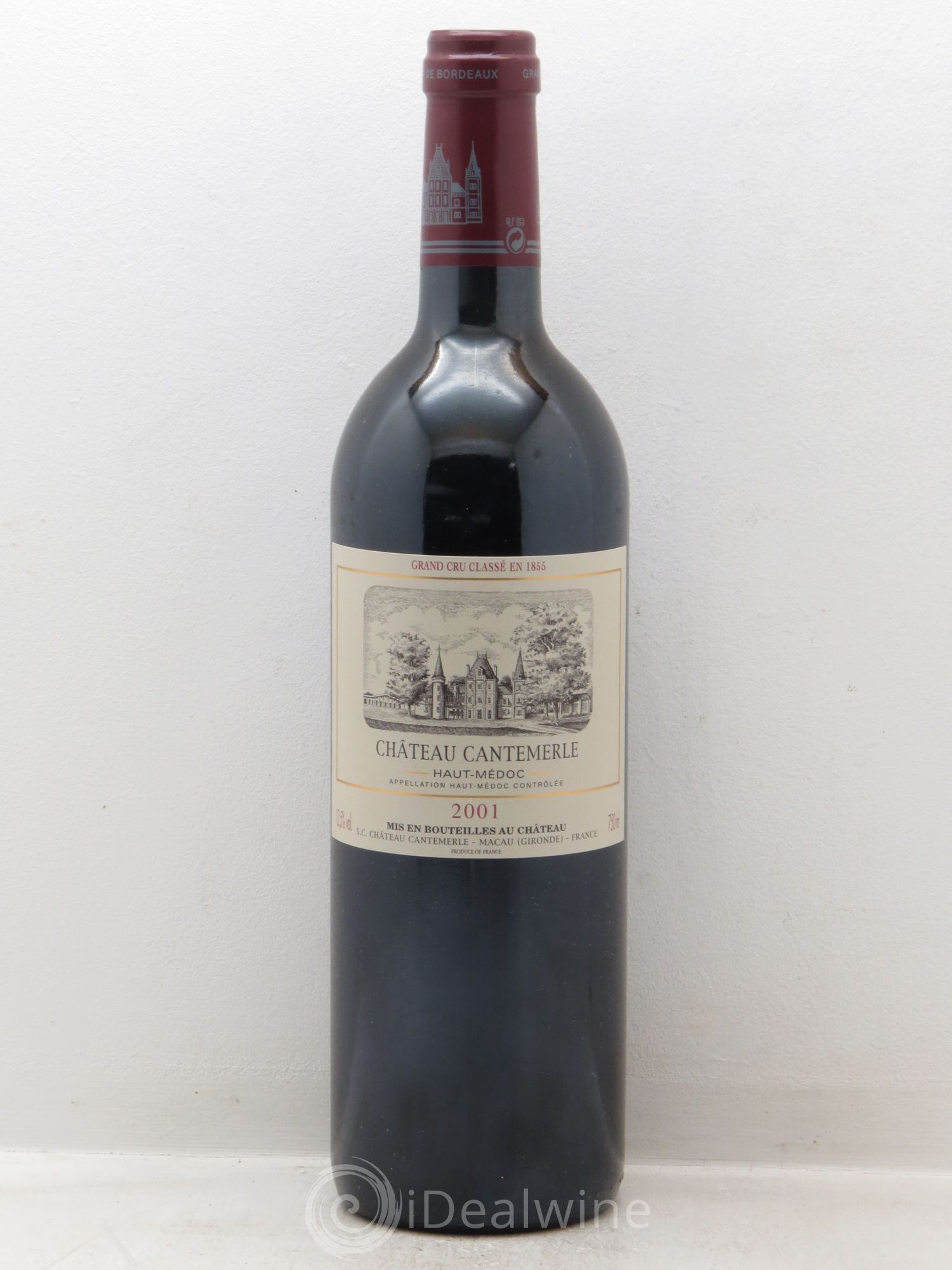 Château Cantemerle 5ème Grand Cru Classé 2001 - Lot de 1 bouteille - 0
