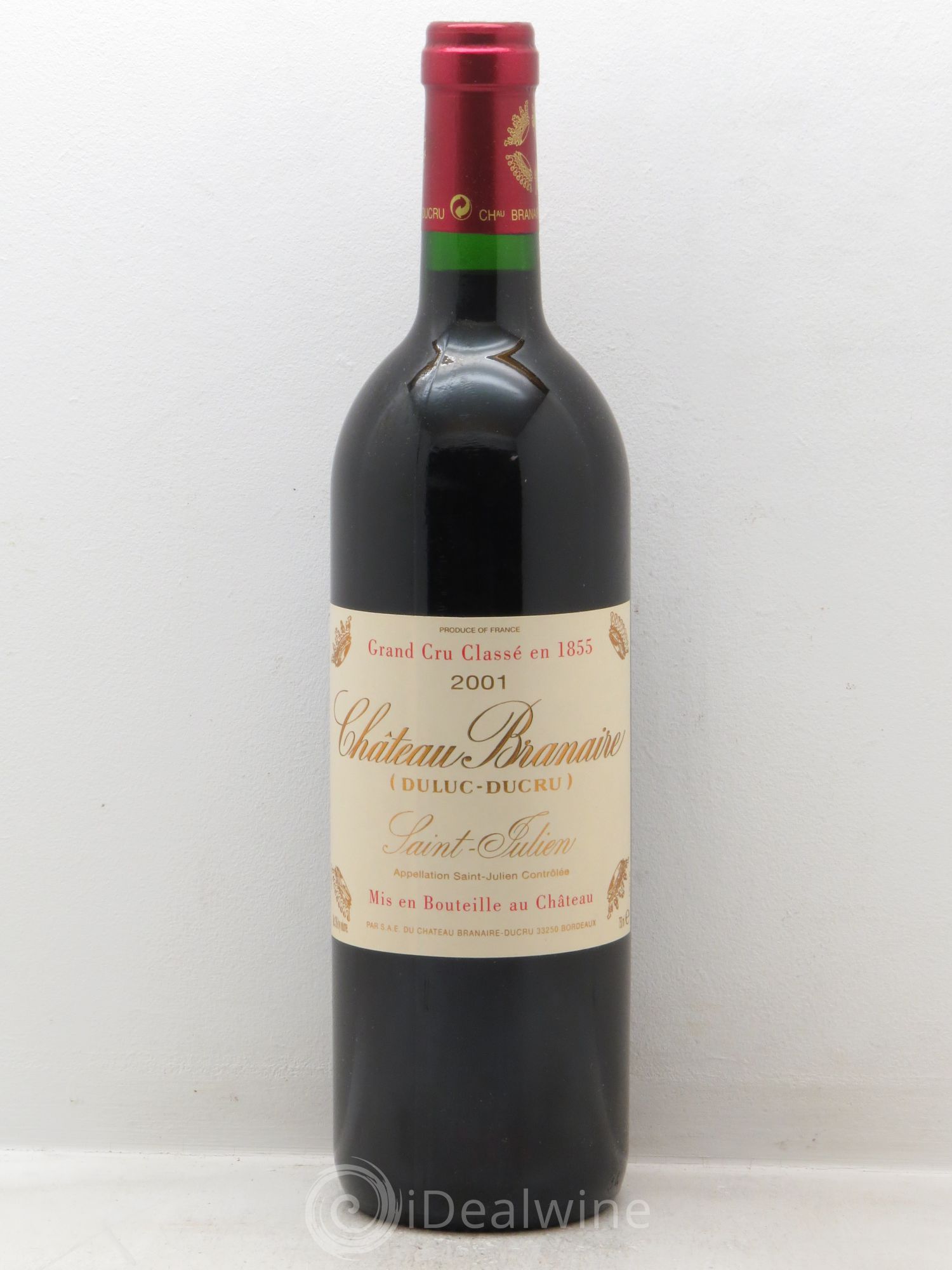 Château Branaire Ducru 4ème Grand Cru Classé 2001 - Lot de 1 bouteille - 0
