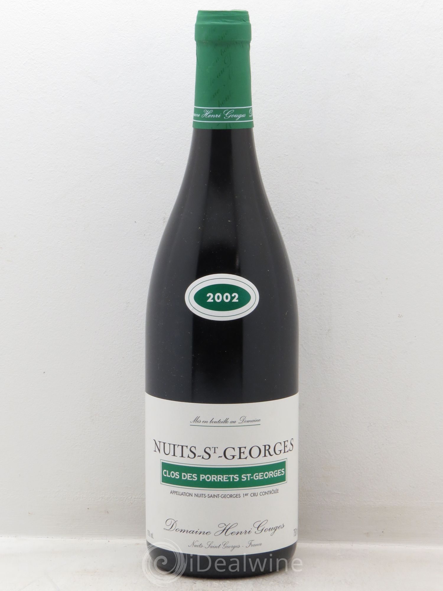 Nuits-Saint-Georges 1er Cru Clos des Porrets Saint-Georges Henri Gouges 2002 - Lot de 1 bouteille - 0