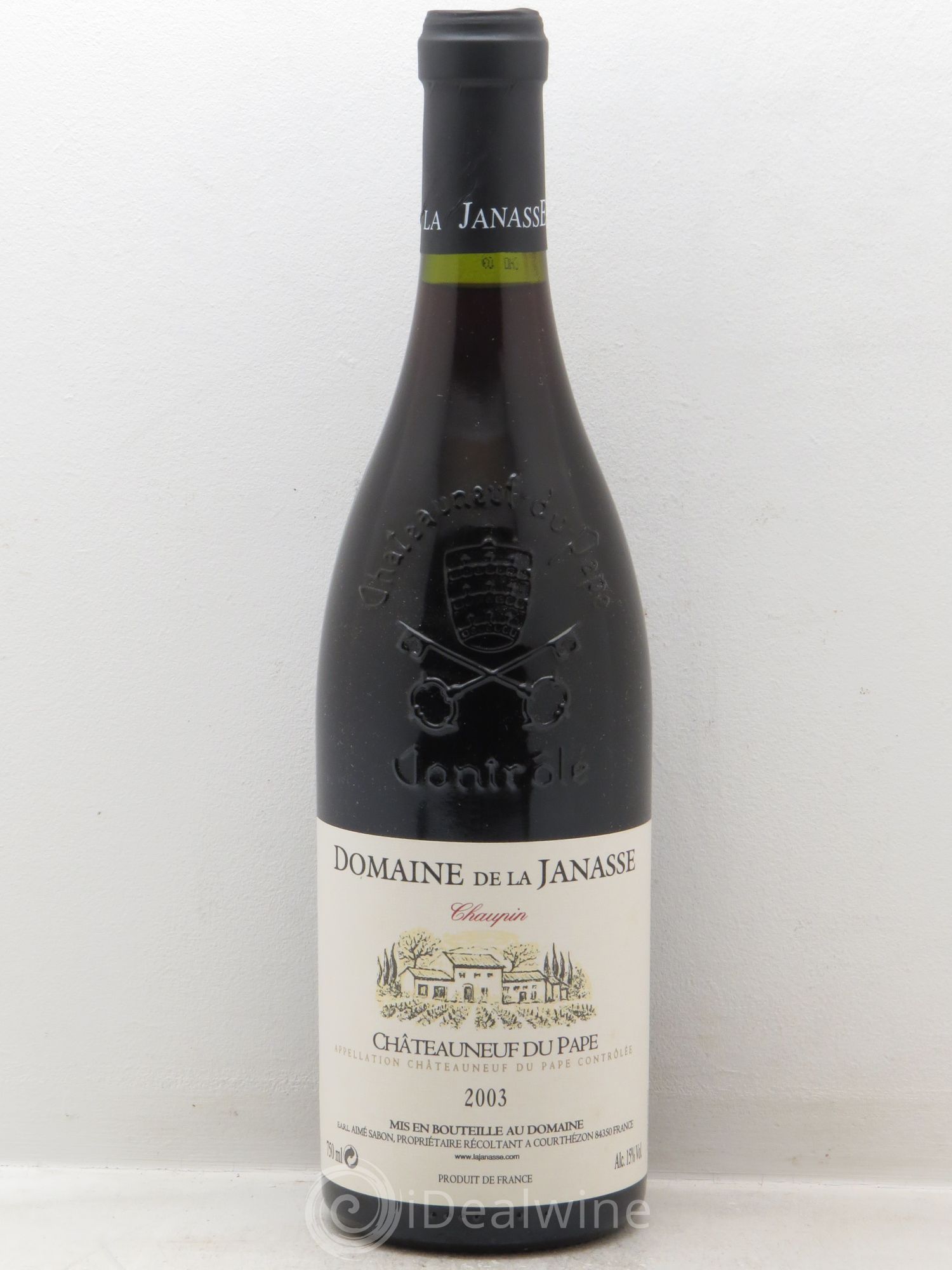 Châteauneuf-du-Pape Cuvée Chaupin La Janasse (Domaine de) 2003 - Lot de 1 bouteille - 0