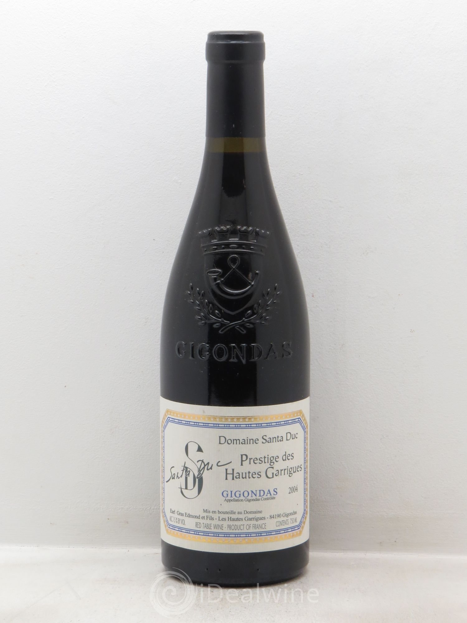 Gigondas Santa Duc (Domaine) Hautes Garrigues Famille Gras 2004 - Lot de 1 bouteille - 0