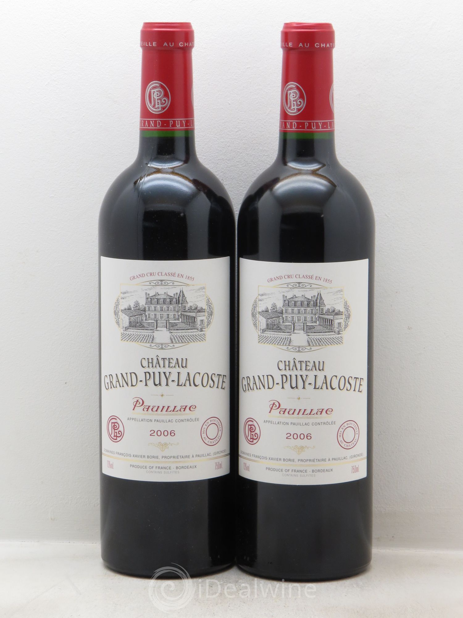Château Grand Puy Lacoste 5ème Grand Cru Classé 2006 - Lot de 2 bouteilles - 0