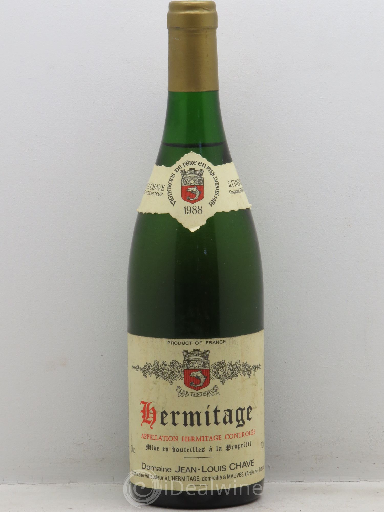 Hermitage Jean-Louis Chave 1988 - Lot de 1 bouteille - 0