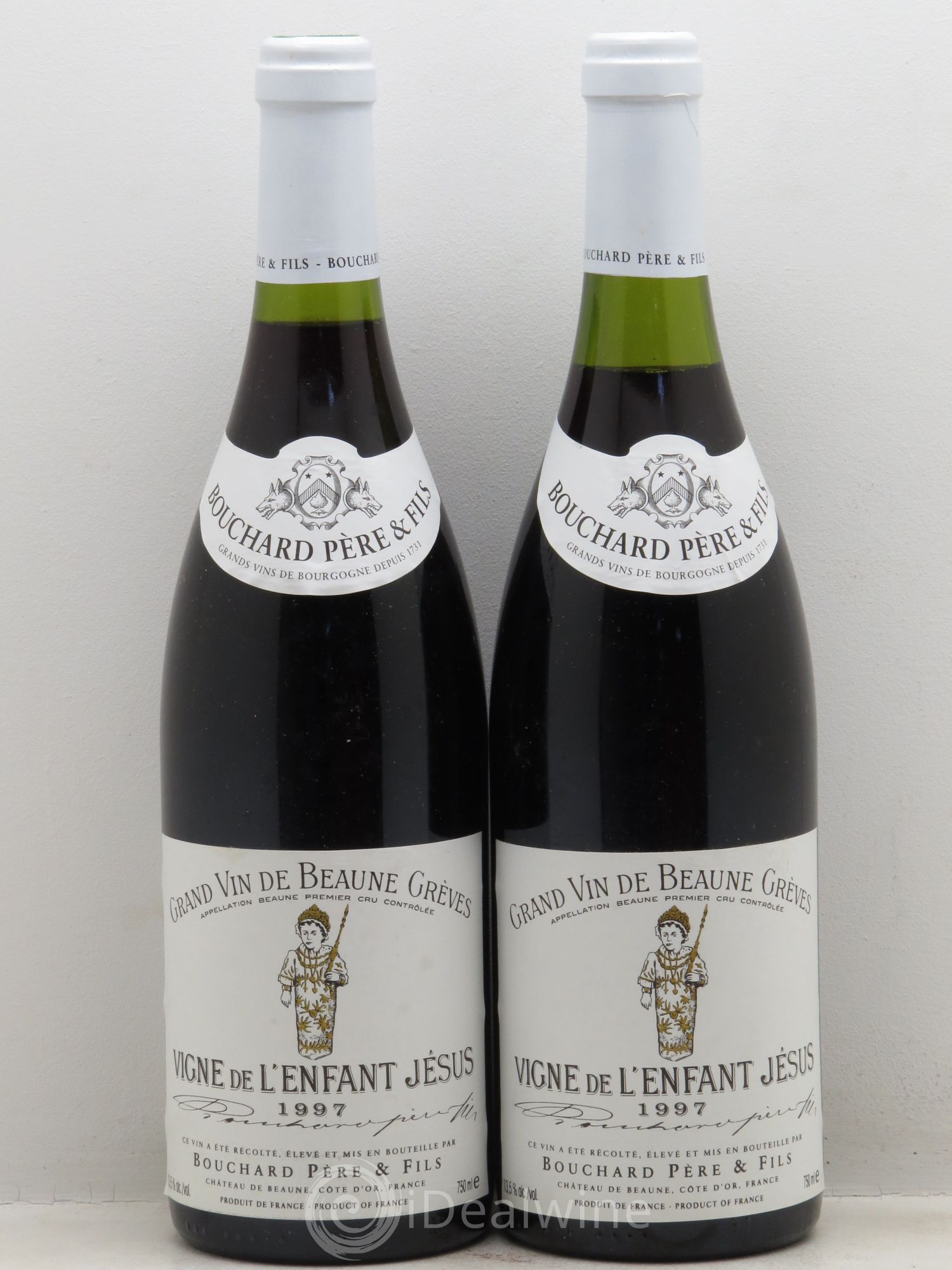 Beaune 1er Cru Grèves - Vigne de l'Enfant Jésus Bouchard Père & Fils 1997 - Lot de 2 bouteilles - 0