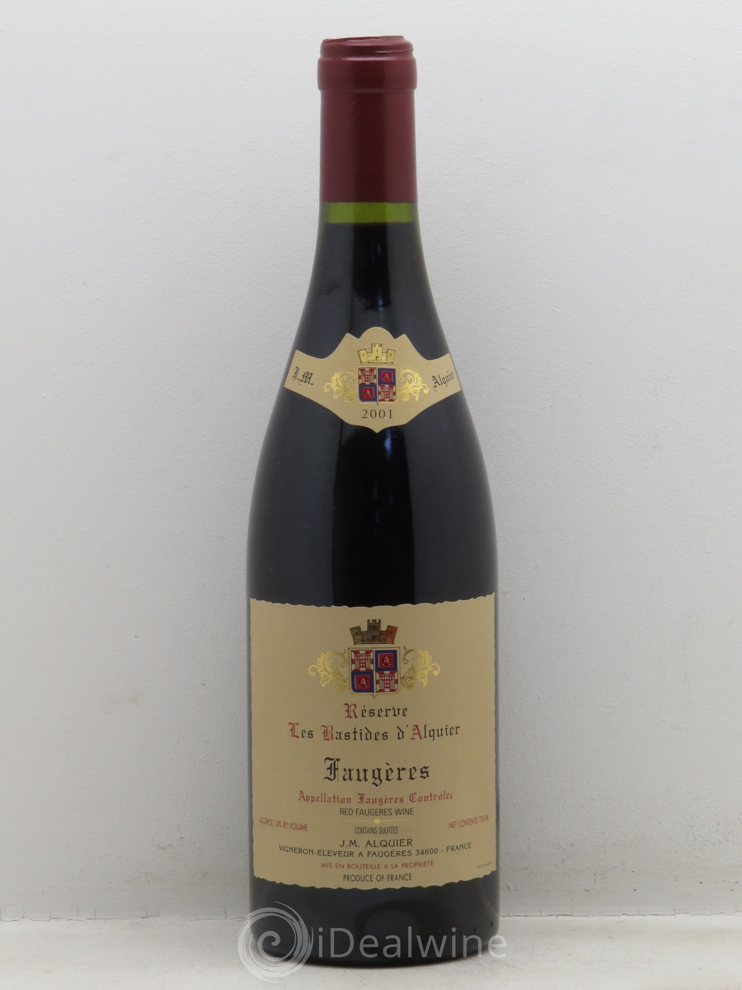 Faugères Domaine Jean-Michel Alquier Les Bastides d'Alquier 2001 - Lot de 1 bouteille - 0