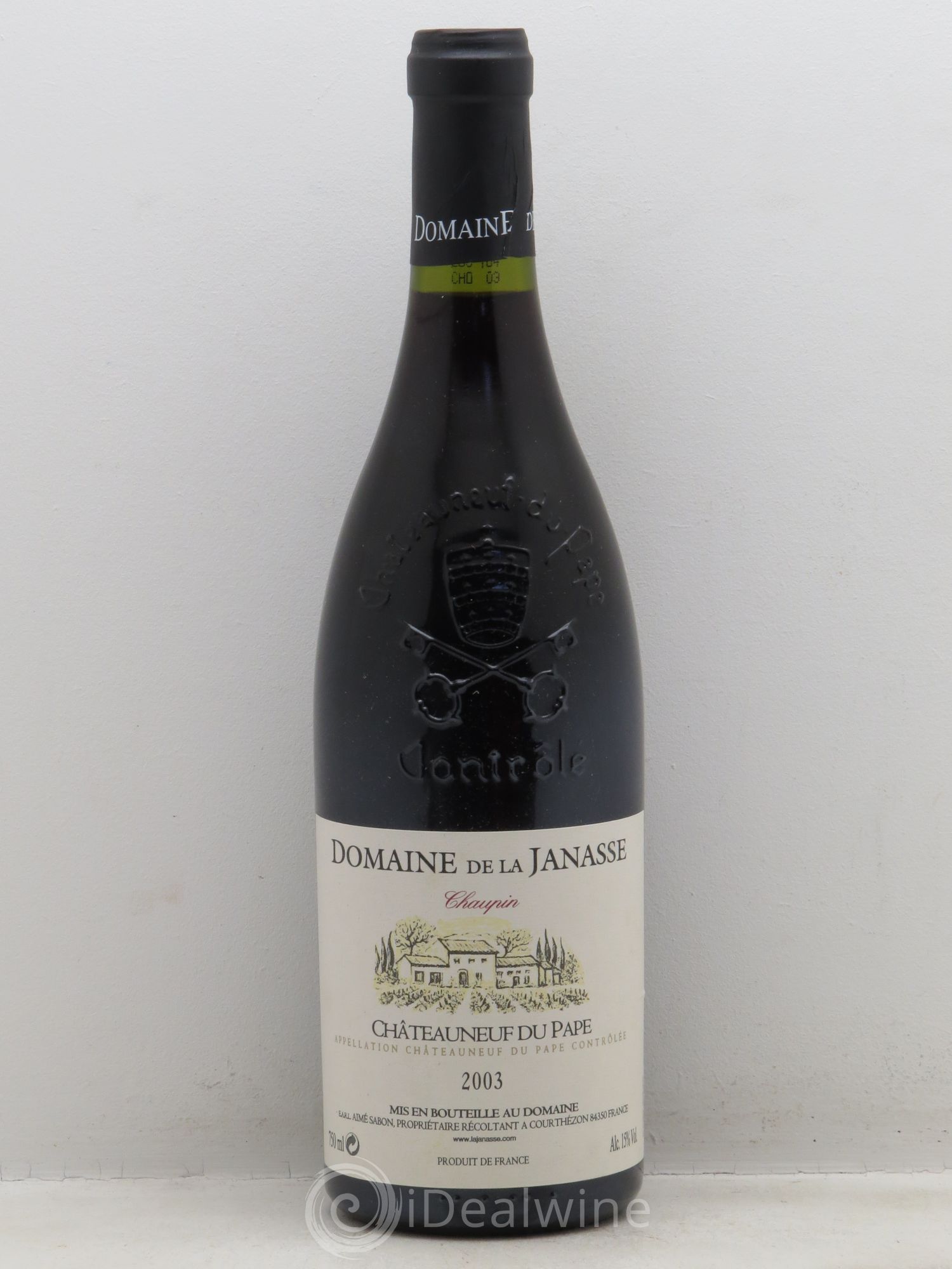 Châteauneuf-du-Pape Cuvée Chaupin La Janasse (Domaine de) 2003 - Lot de 1 bouteille - 0