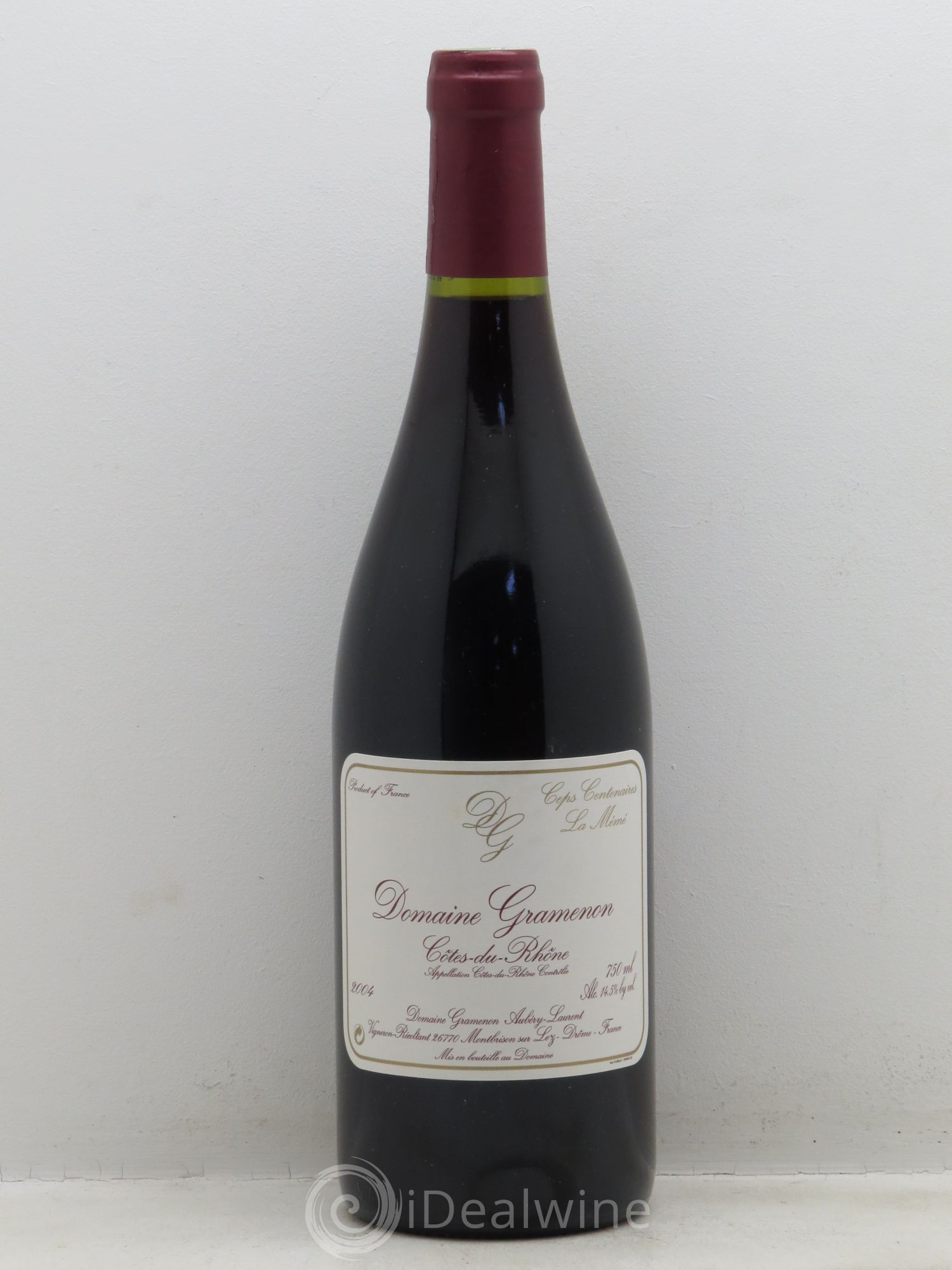 Côtes-du-Rhône la Mémé Ceps Centenaires" Domaine Gramenon 2004 - Posten von 1 Flasche - 0
