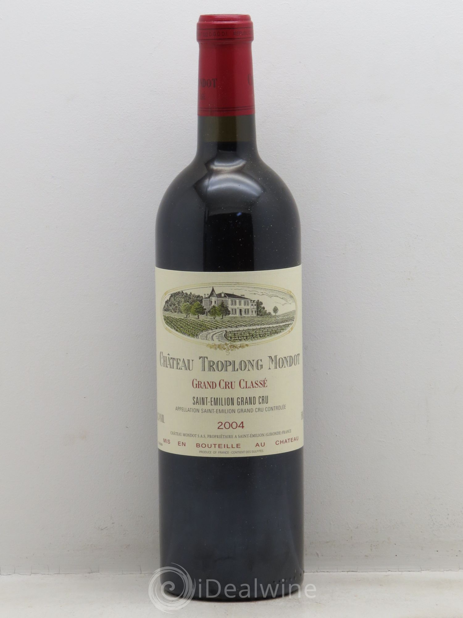 Château Troplong Mondot 1er Grand Cru Classé B 2004 - Lot de 6 bouteilles - 0