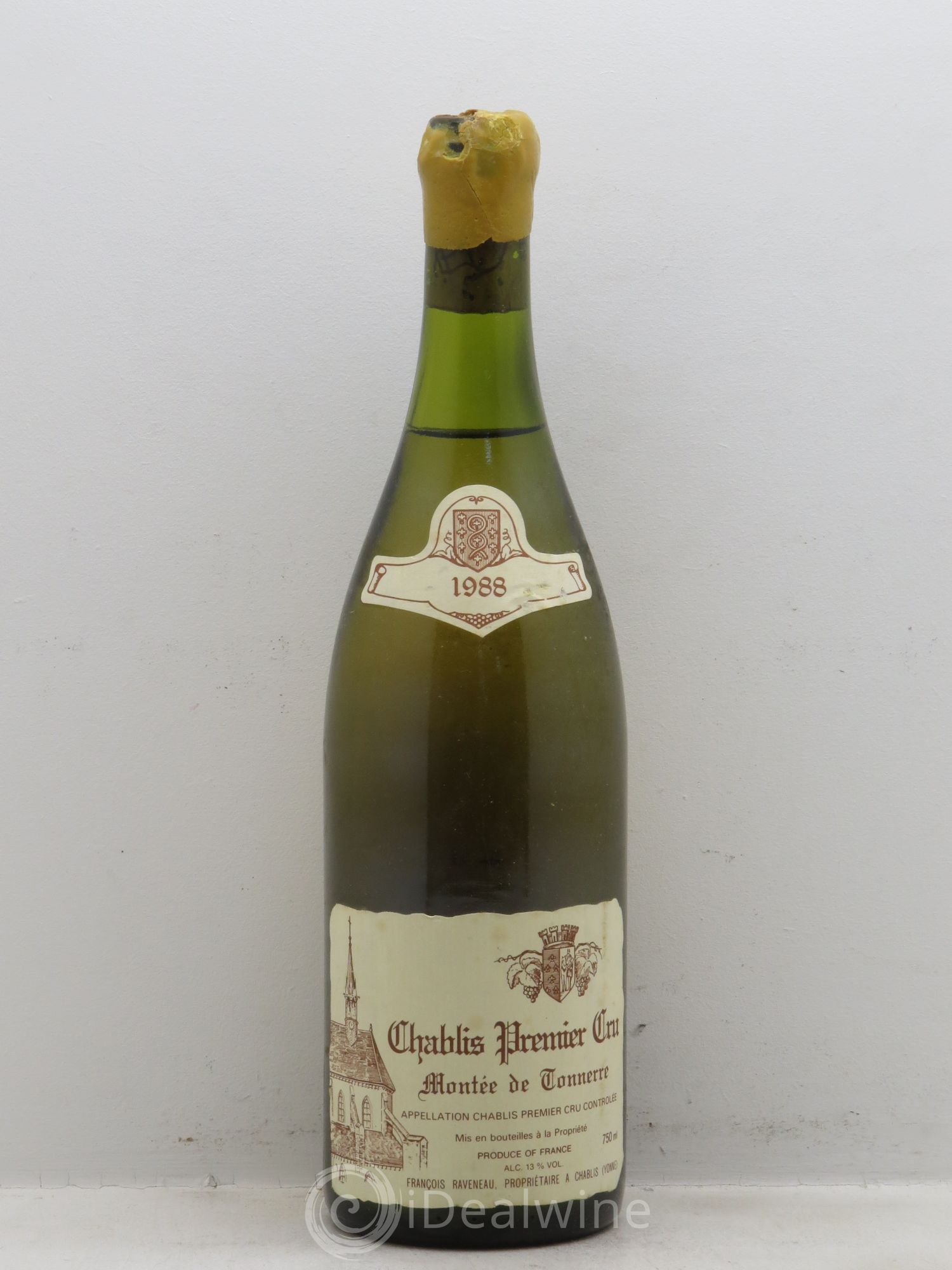 Chablis 1er Cru Montée de Tonnerre Raveneau (Domaine) 1988 - Posten von 1 Flasche - 0