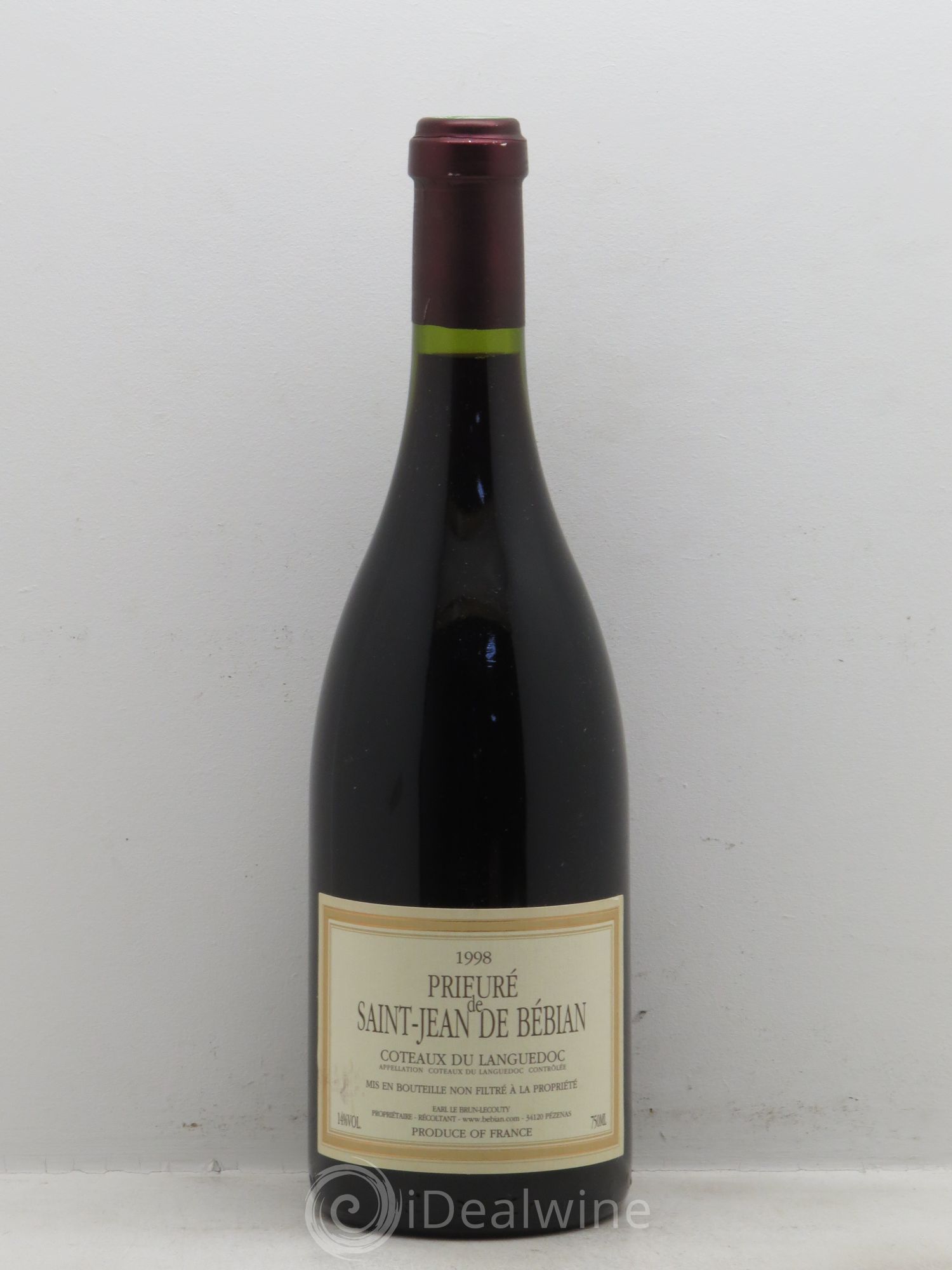 Languedoc Prieuré St-Jean de Bébian 1998 - Lot de 1 bouteille - 0