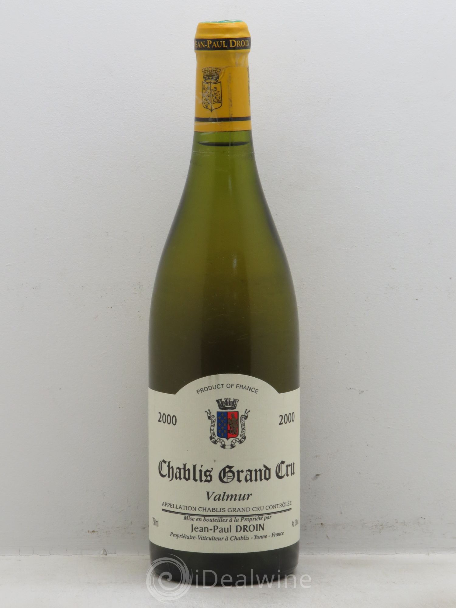 Chablis Grand Cru Valmur Jean-Paul & Benoît Droin (Domaine) 2000 - Lot de 1 bouteille - 0