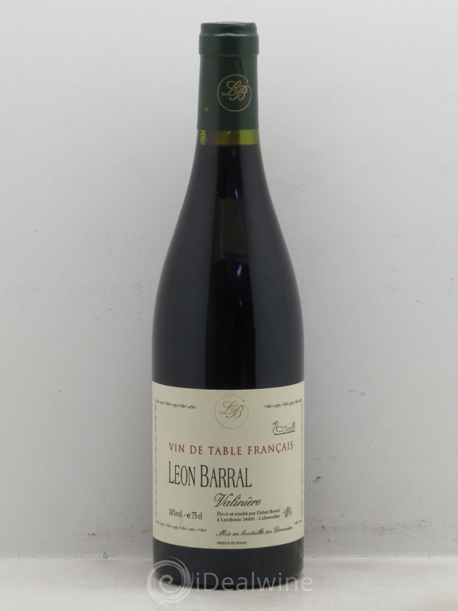 Languedoc Vin de Table Leon Barral la Valinière 2000 - Posten von 1 Flasche - 0