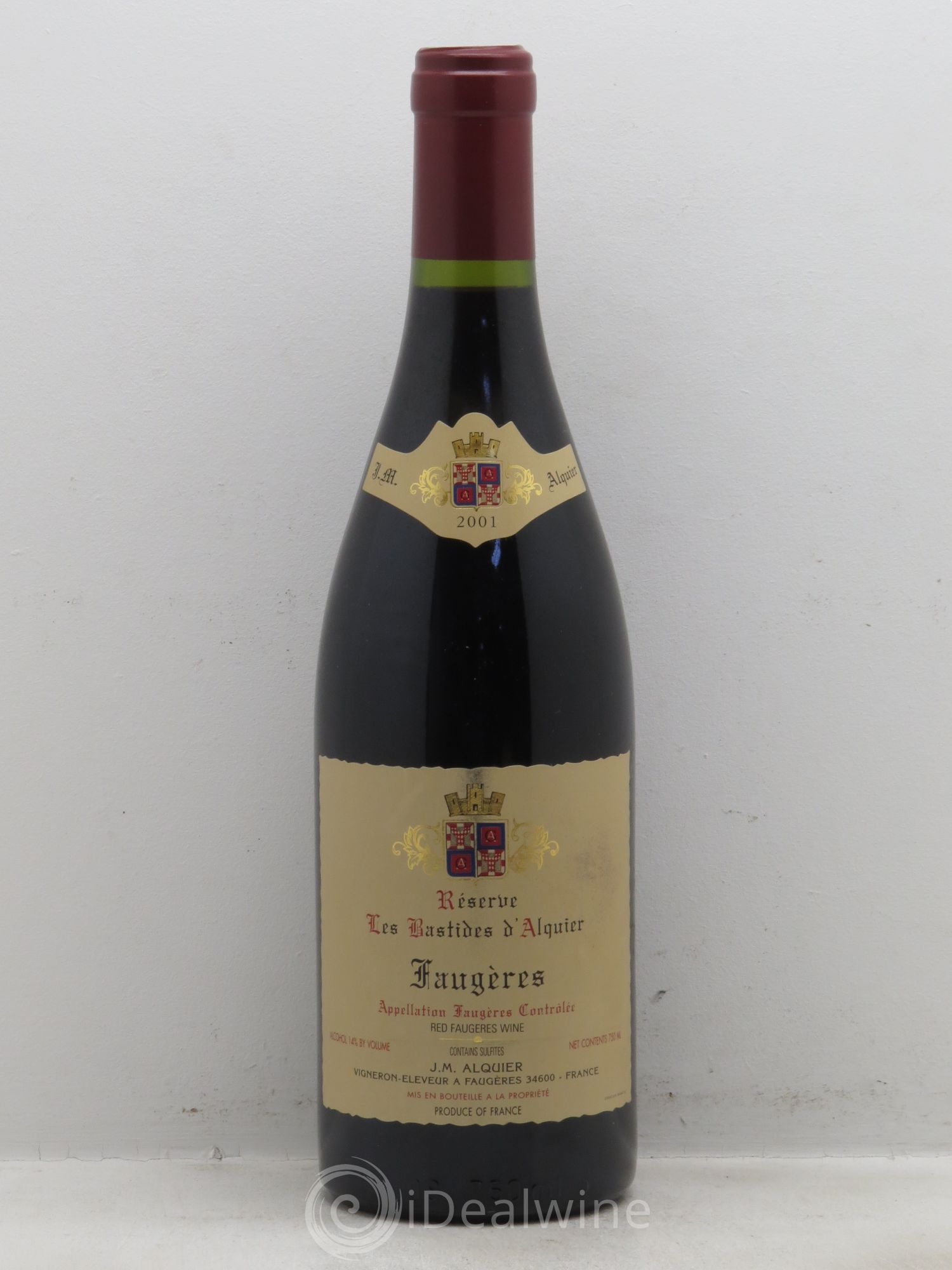 Faugères Domaine Jean-Michel Alquier Les Bastides d'Alquier 2001 - Lot de 1 bouteille - 0
