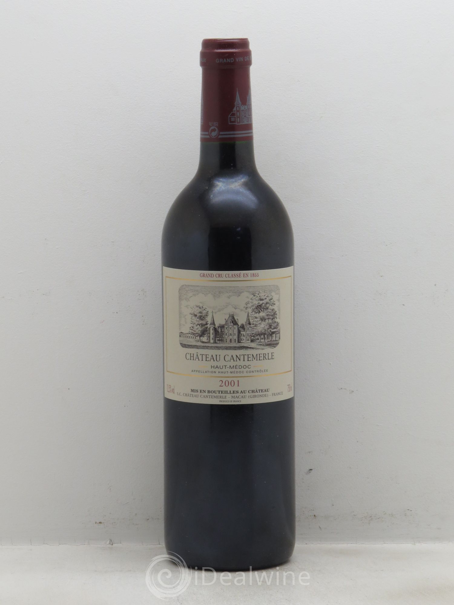 Château Cantemerle 5ème Grand Cru Classé 2001 - Lot de 1 bouteille - 0