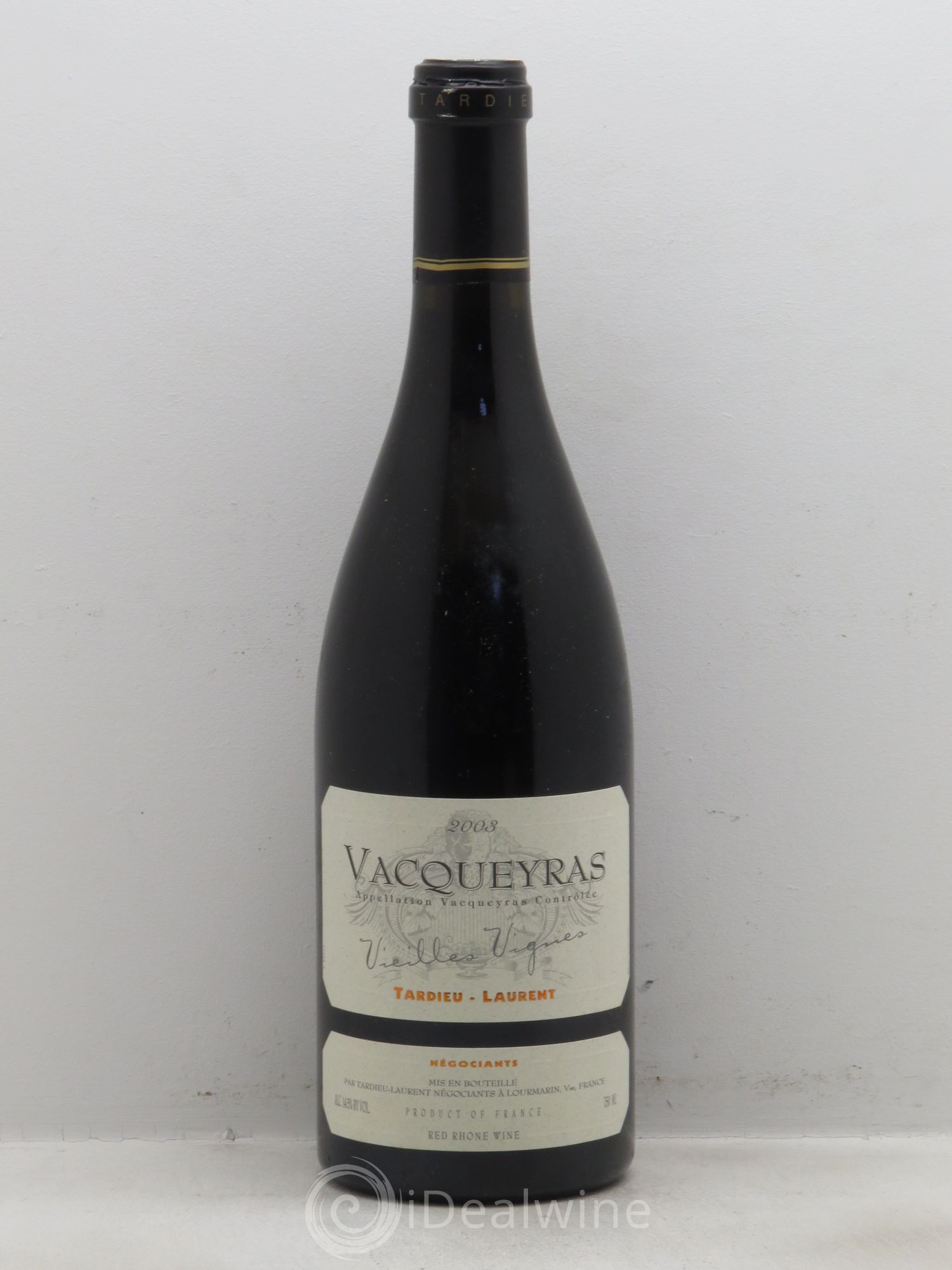 Vacqueyras Vieilles vignes Laurent Tardieu 2003 - Posten von 1 Flasche - 0