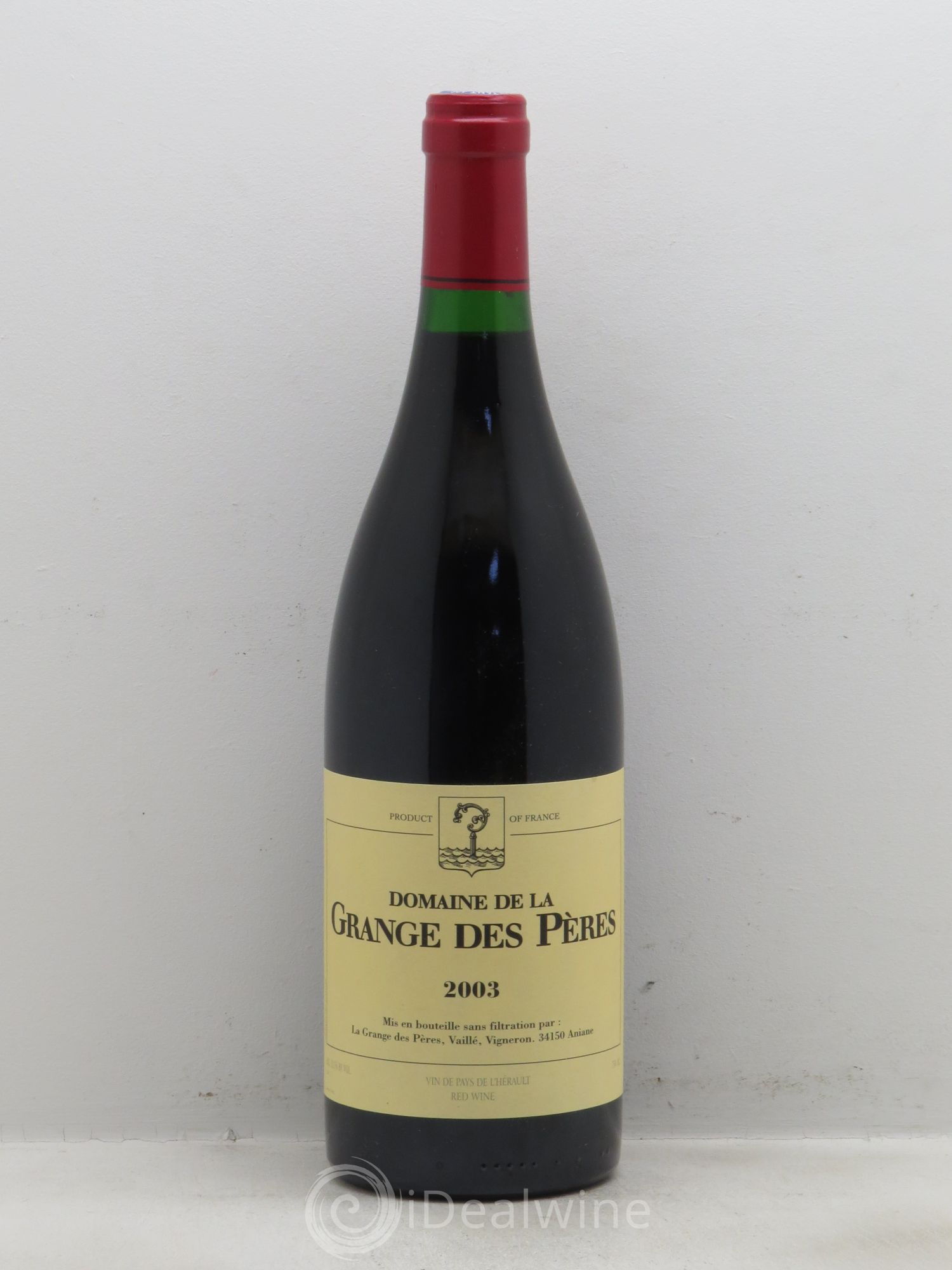 Pays d'Hérault Grange des Pères Laurent Vaillé 2003 - Lot de 1 bouteille - 0